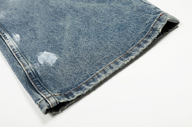 Jean American retro splatter graffiti jeans for men Size US 32 / EU 48 - 6 Thumbnail