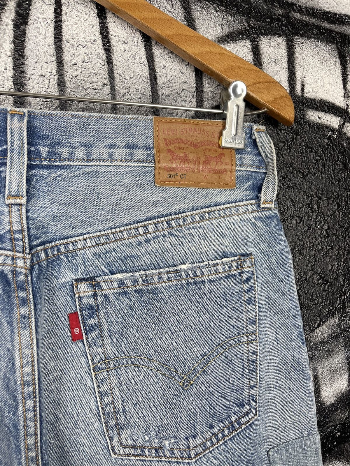 Levi's Levi’s 501 CT Woman’s Boyfriend Patchwork Selvedge Jeans Size 25" / US 0 / IT 36 - 11 Thumbnail