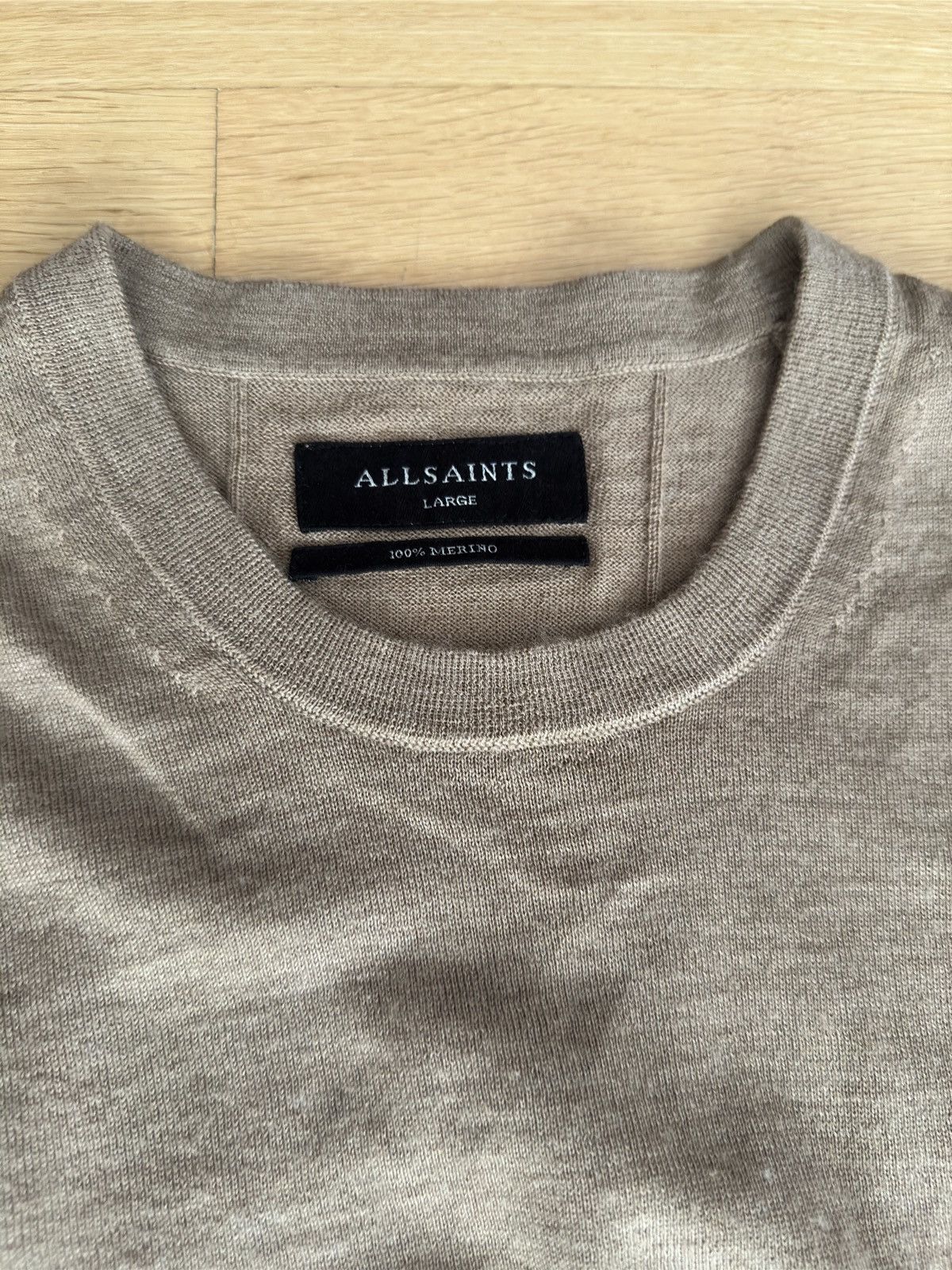 Allsaints Mode Merino Crew Neck Ramskull Jumper Size US L / EU 52-54 / 3 - 3 Thumbnail