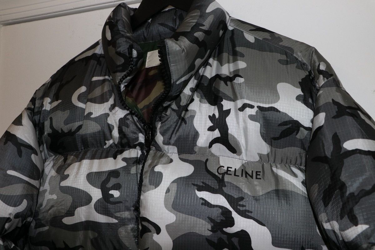 Celine Celine by Hedi Slimane Camouflage Down Puffer Jacket Size 48 Size US M / EU 48-50 / 2 - 2 Thumbnail