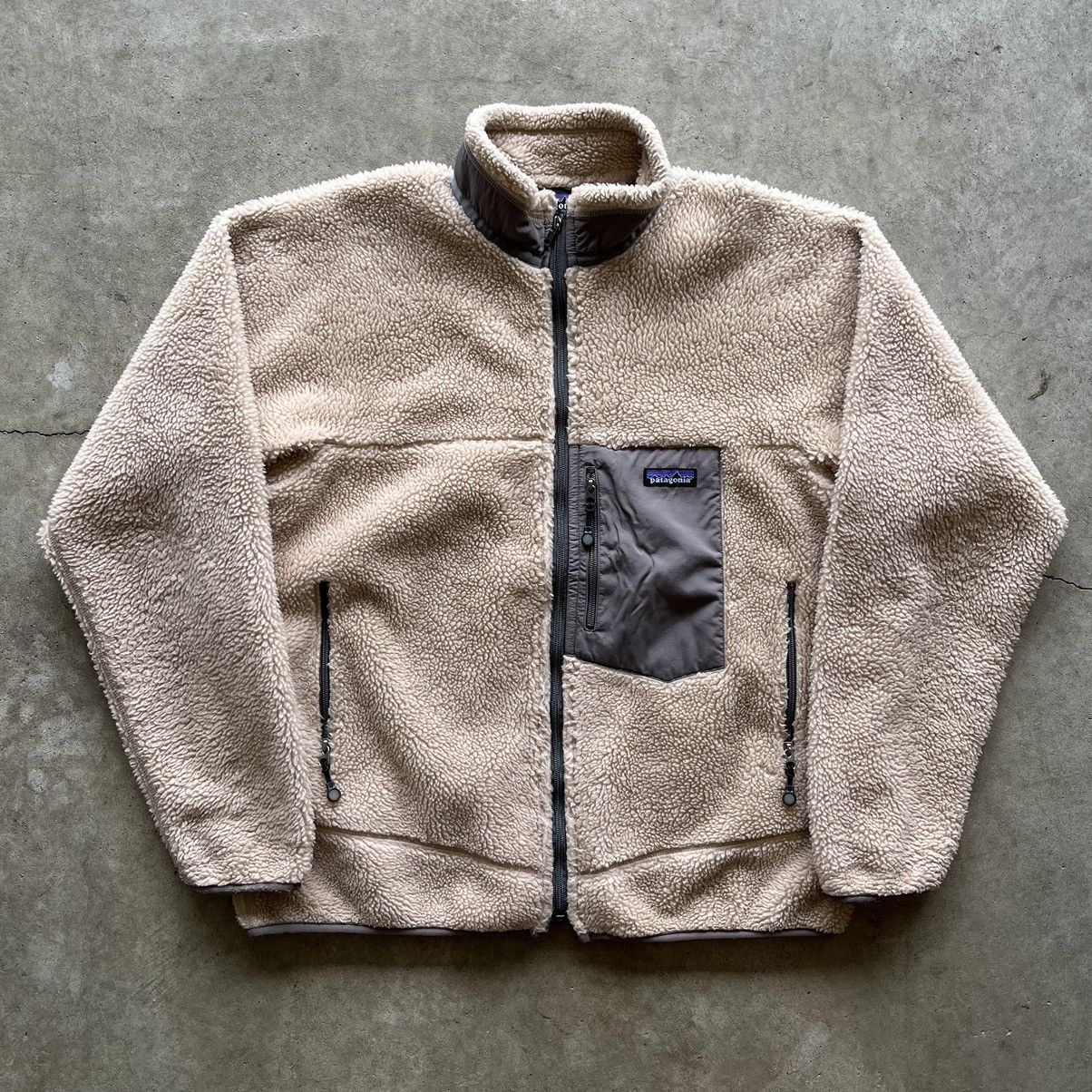 image of Patagonia Retro X Fleece Large Natural/gray in Oatmeal, Men's