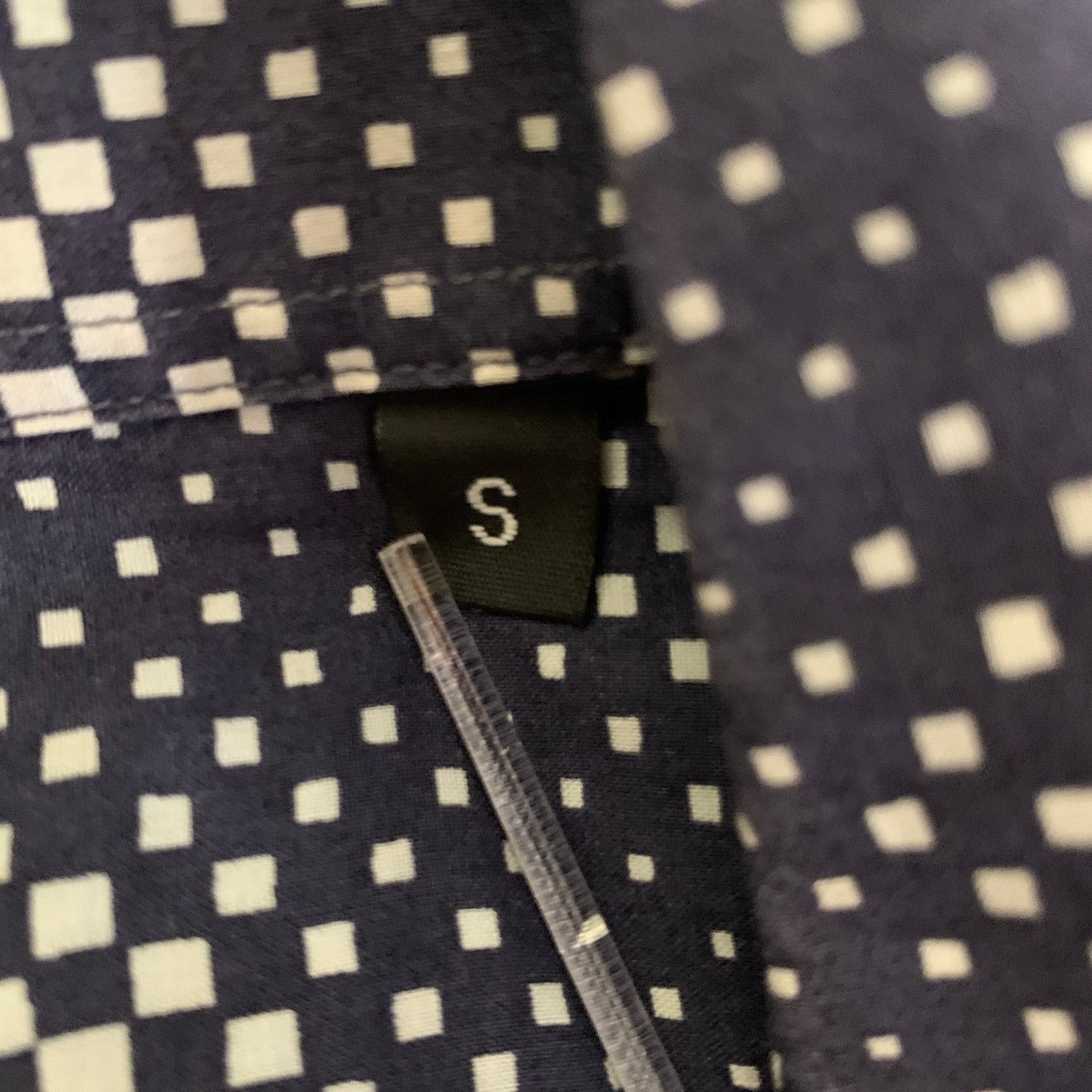 Paul Smith PS by PAUL SMITH S Navy White Gradient Cutaway L/S Shirt Size US S / EU 44-46 / 1 - 6 Thumbnail