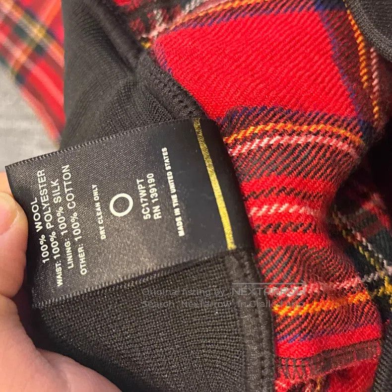Fear of God fear of god 5th main line red plaid wool school pants Size US 32 / EU 48 - 5 Thumbnail