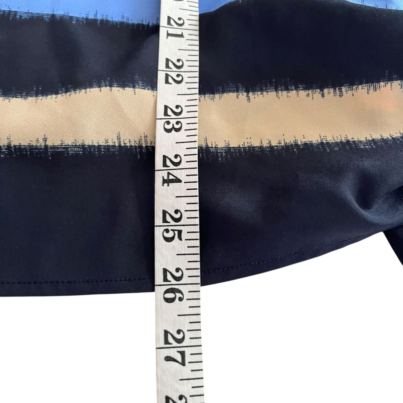 Michael Kors Michael Kors Navy Westcliff Striped Side Tie Dolman Blouse Size 3XL / US 20-22 - 9 Thumbnail