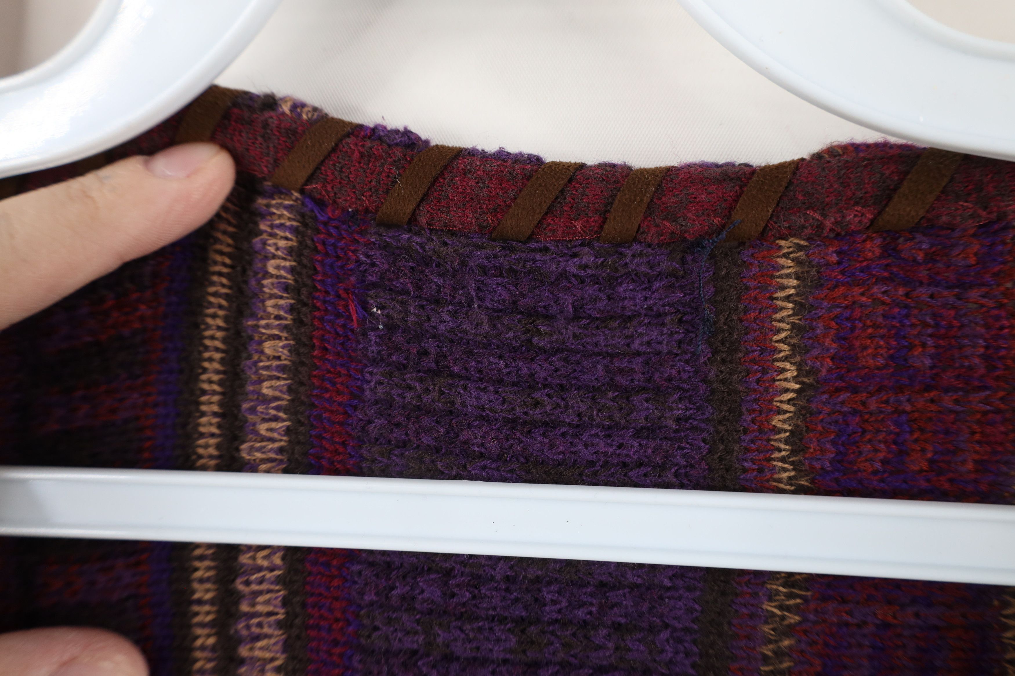 Ralph Lauren × Vintage Vintage Ralph Lauren Rainbow Striped Knit Crewneck Sweater Size L / US 10 / IT 46 - 6 Thumbnail