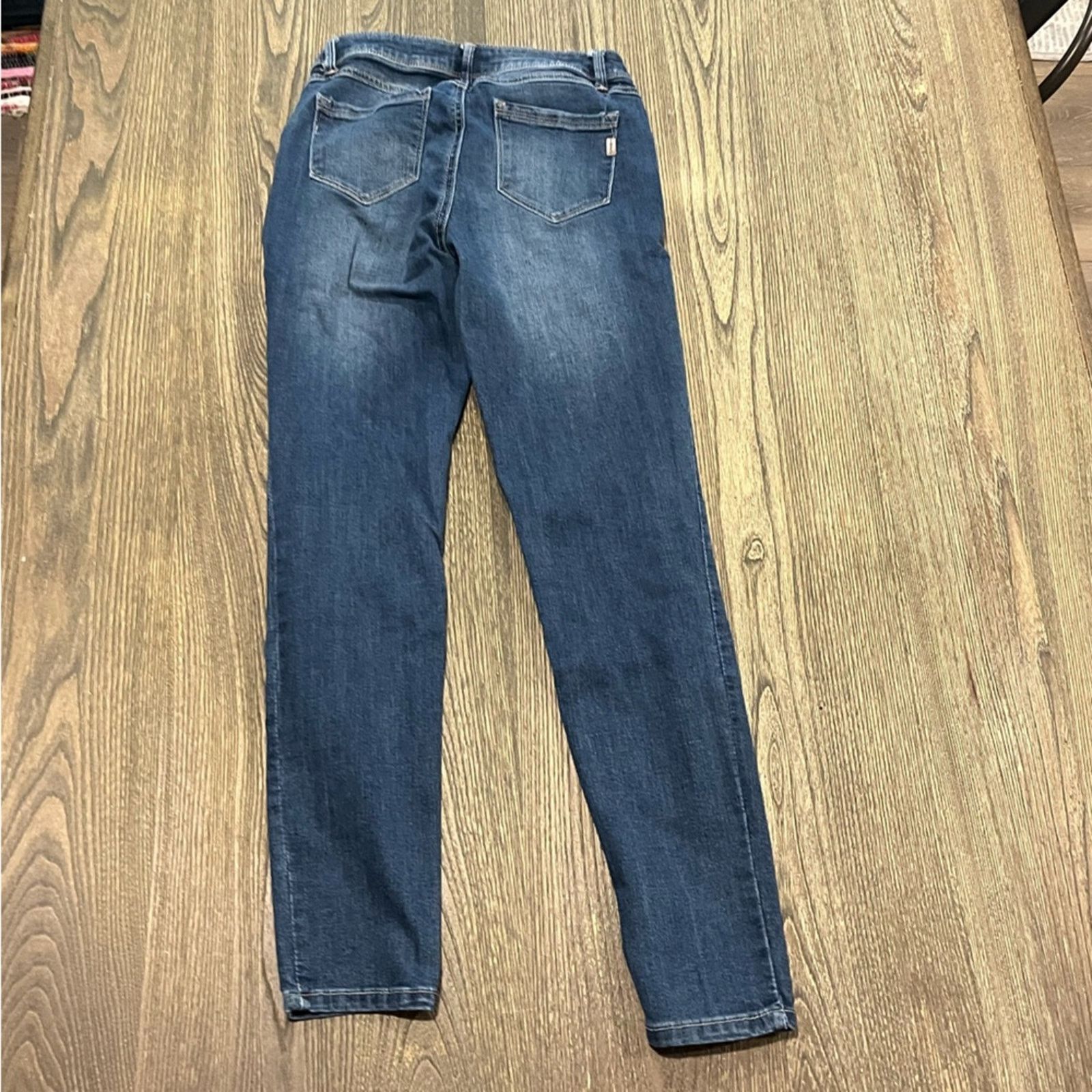 Vintage 1822 Adrianna Skinny Jeans Low Rise Pockets Distressed Siz 4 Size 27" / US 4 / IT 40 - 10 Thumbnail