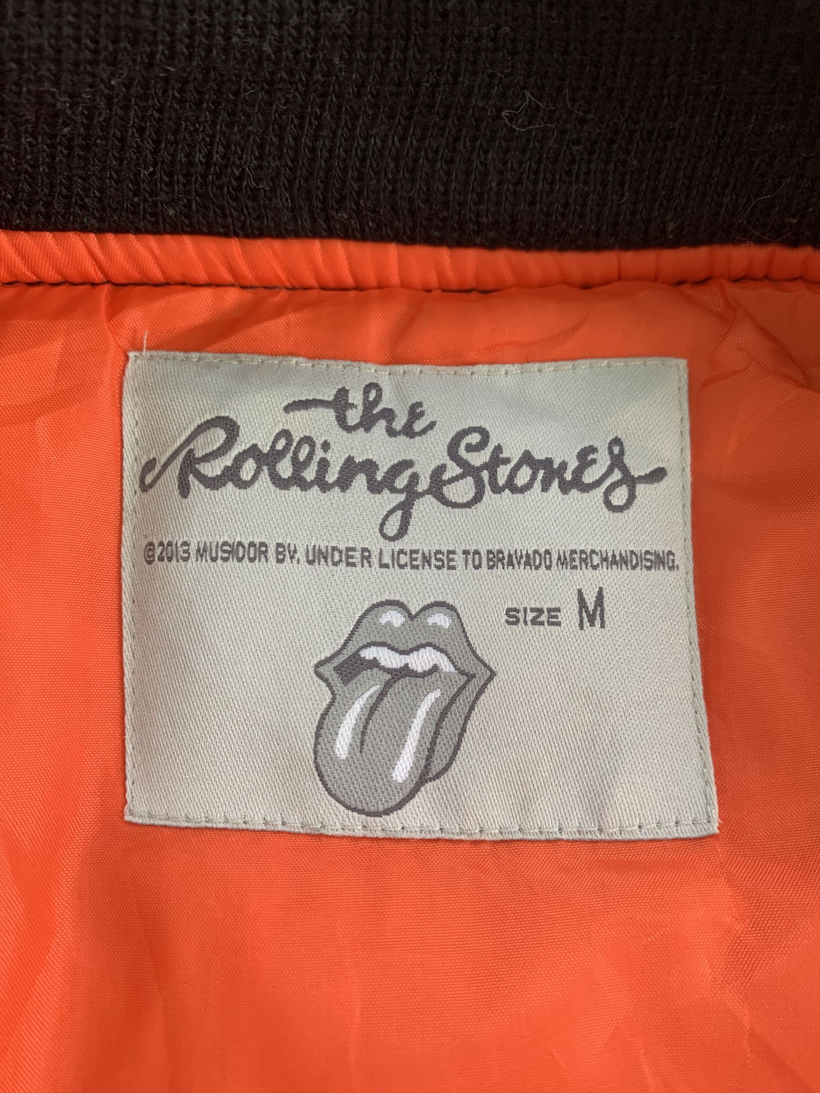 The Rolling Stones The Rolling Stones MA-1 Flight Bomber Jacket Size US M / EU 48-50 / 2 - 14 Thumbnail