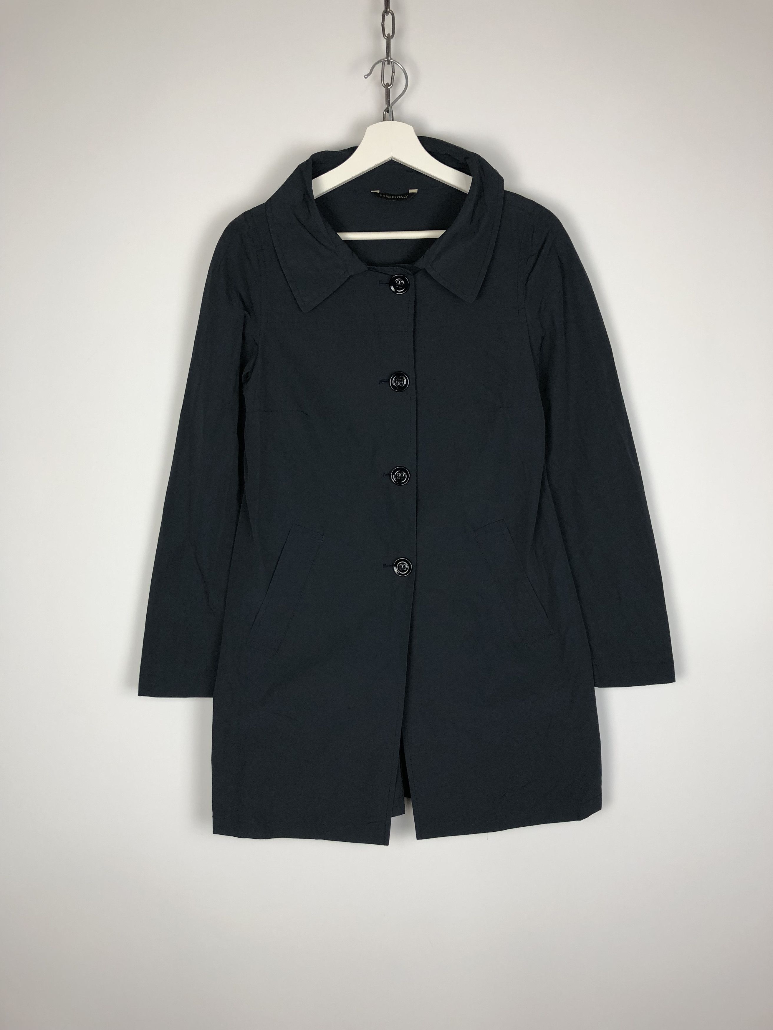 Other Stefania Rinaldi Trench Coat Jacket Blue size 42 Size M / US 6-8 / IT 42-44 - 1 Thumbnail