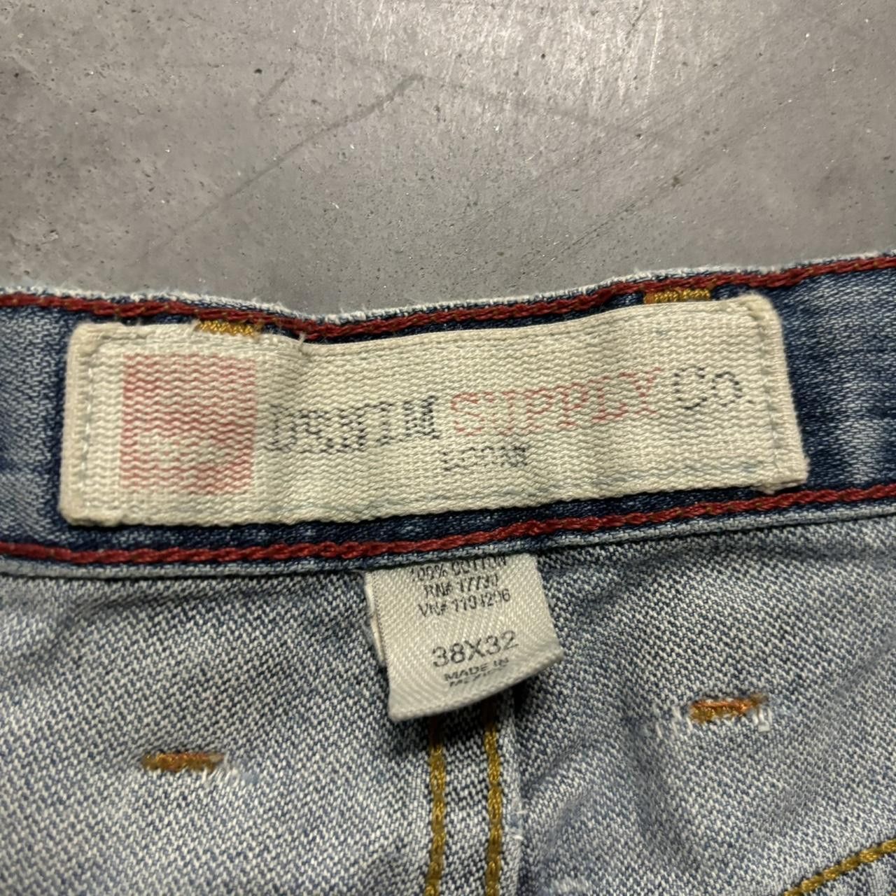 Japanese Brand × Vintage Vintage Y2K/2000s Baggy Light Wash Distressed Denim Jeans! Size US 38 / EU 54 - 8 Thumbnail