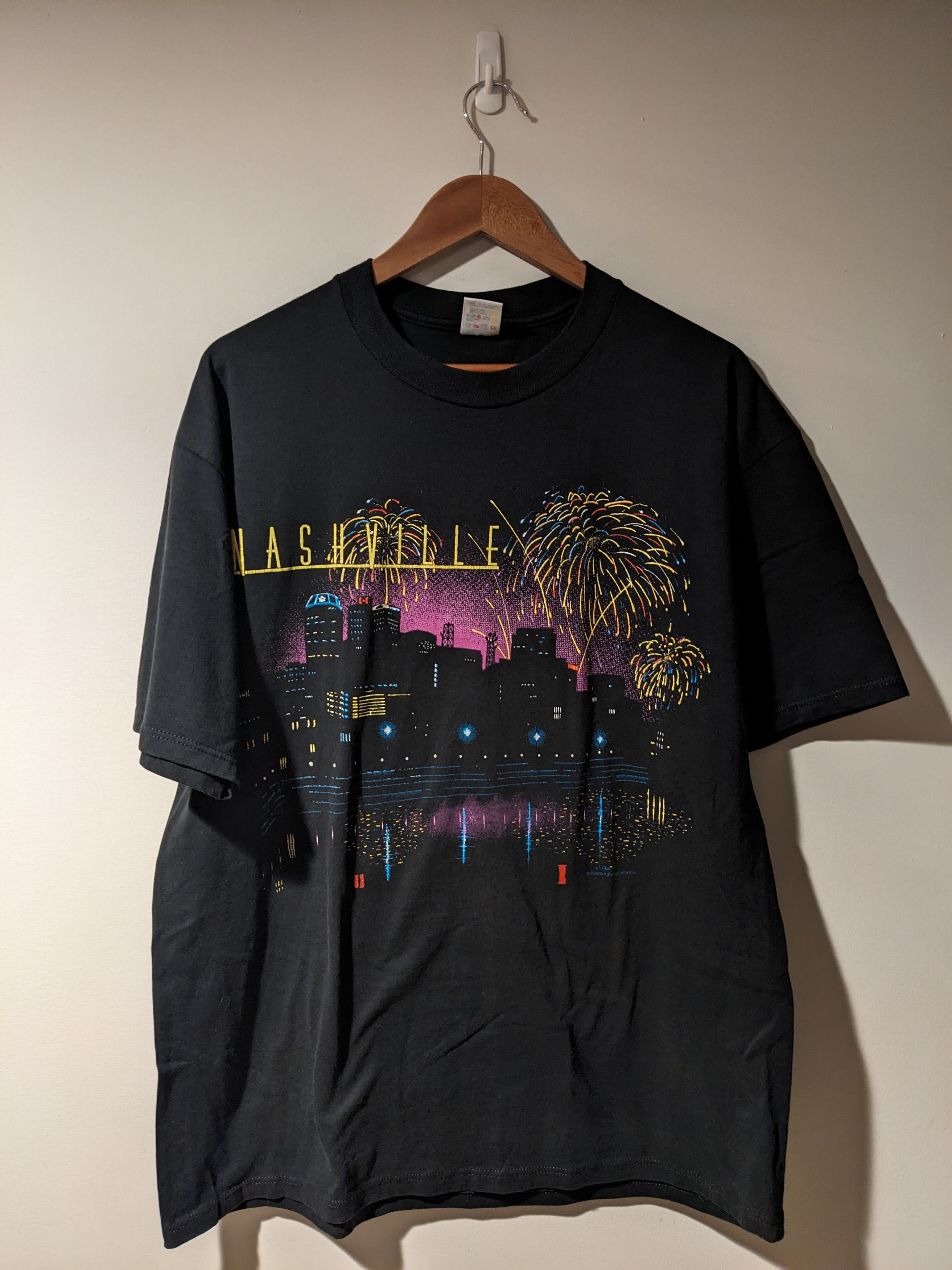 Jerzees Vintage 90s Nashville Tennessee John Seigenthaler T-Shirt Size US XL / EU 56 / 4 - 1 Thumbnail