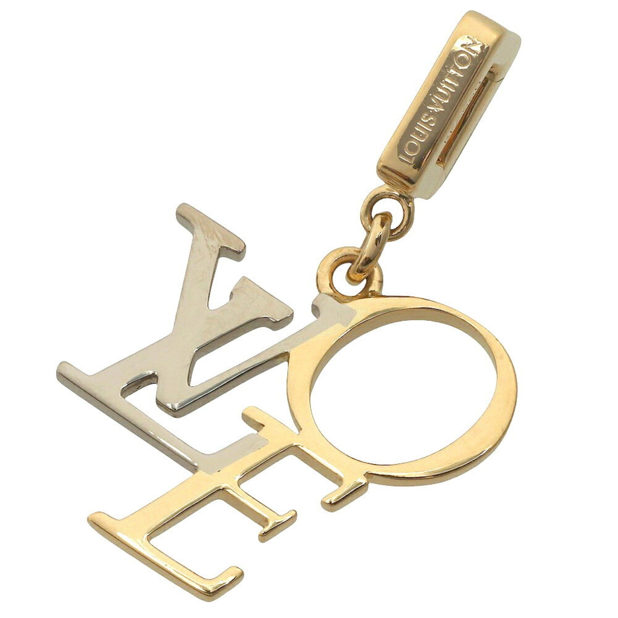 Like new LOUIS VUITTON 5.1g That's Love Pendant Top 18KYG 18KWG LOVE Q93114