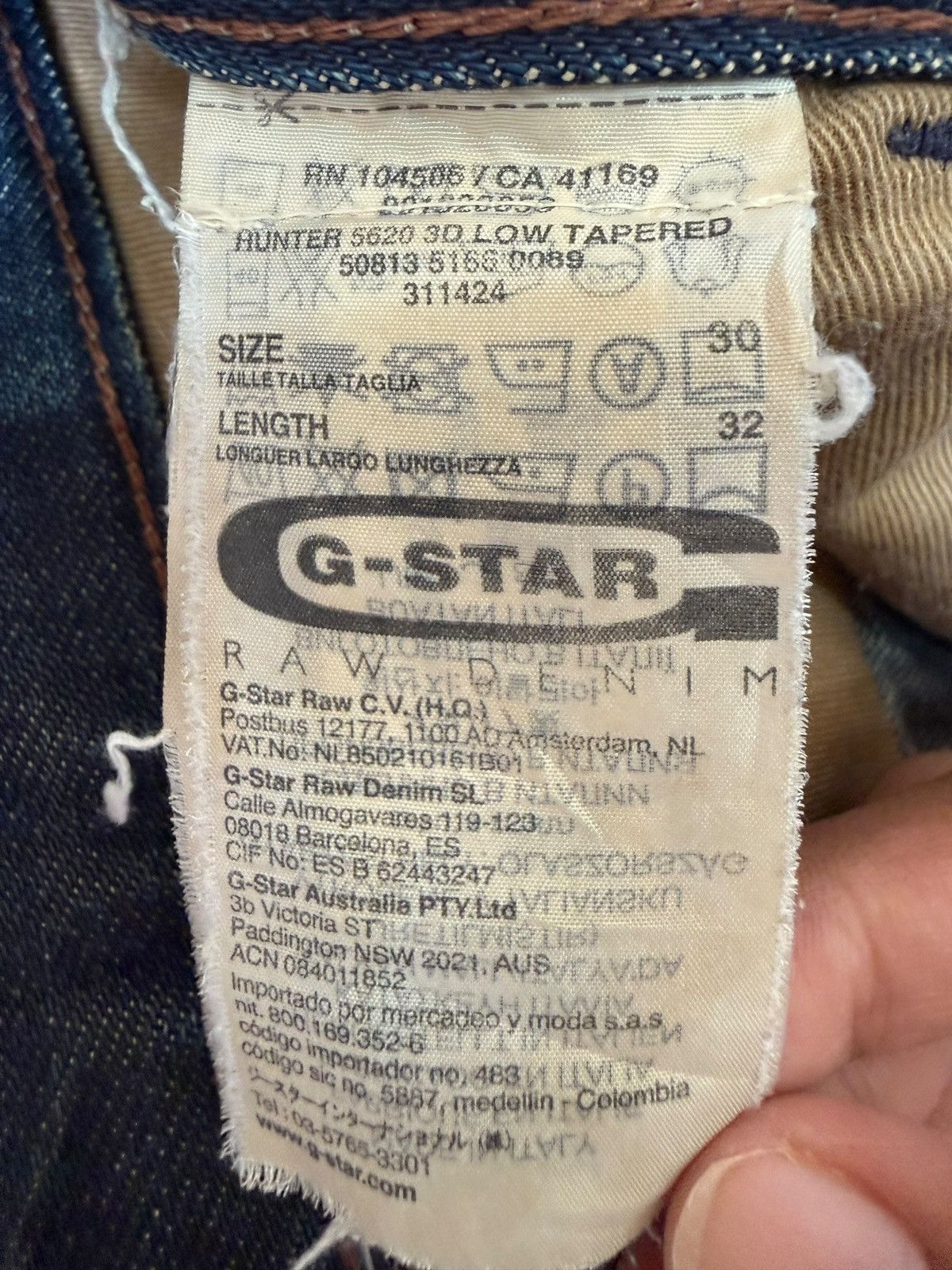 G-Star Vintage G Star Mud Wash Distressed Jeans Size US 32 / EU 48 - 5 Thumbnail