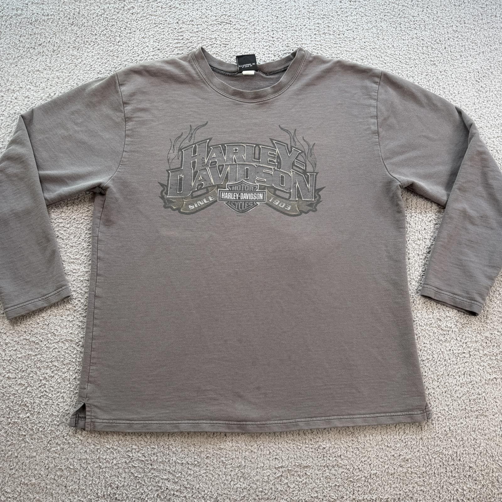 Harley Davidson Harley Davidson Long Sleeve Shirt Spitzies Saratoga Springs Size US XL / EU 56 / 4 - 2 Thumbnail