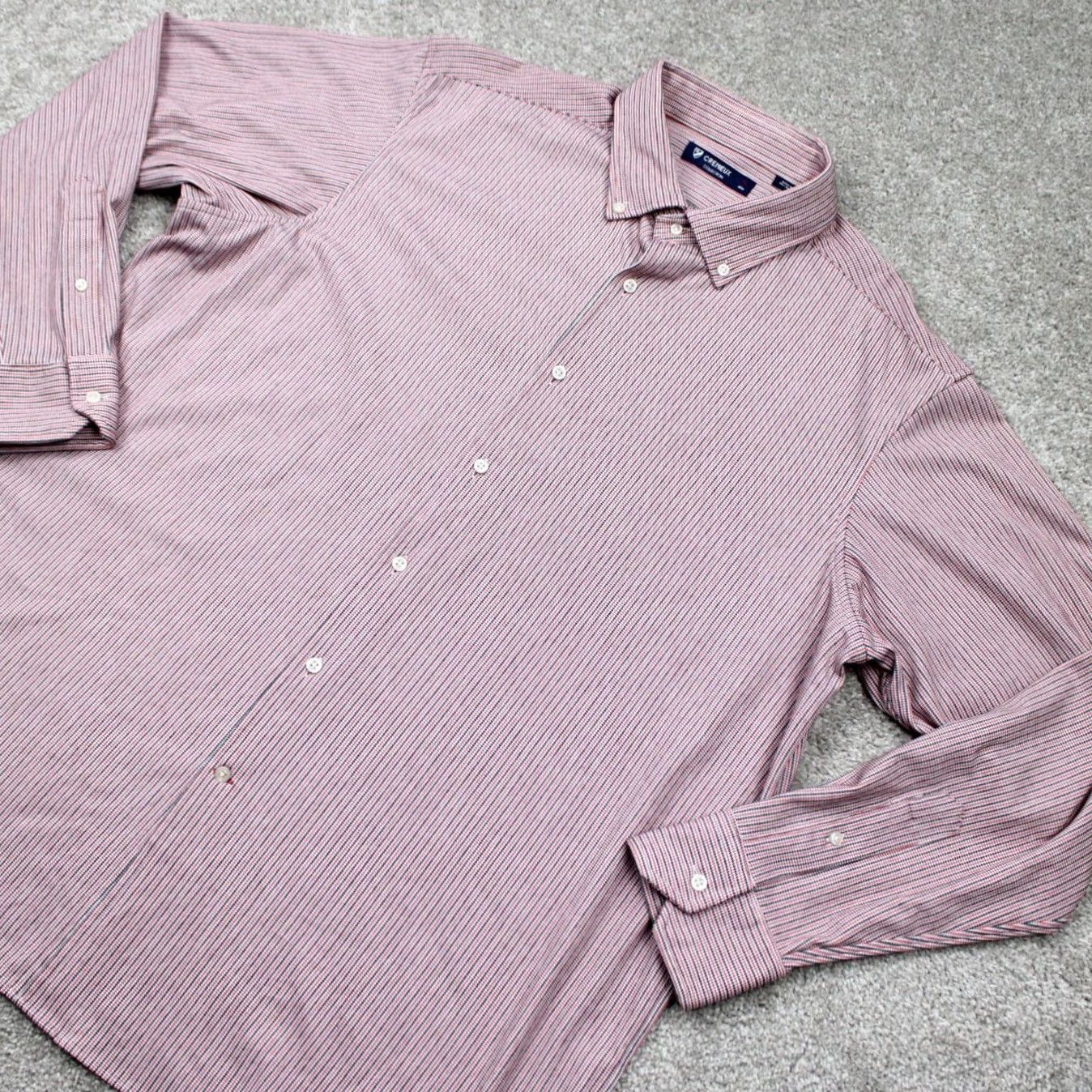 Cremieux Cremieux Shirt Men XL Red Checkered Cotton/Polyester Long Sleeve Button-Down Regular Fit Size US XL / EU 56 / 4 - 3 Thumbnail