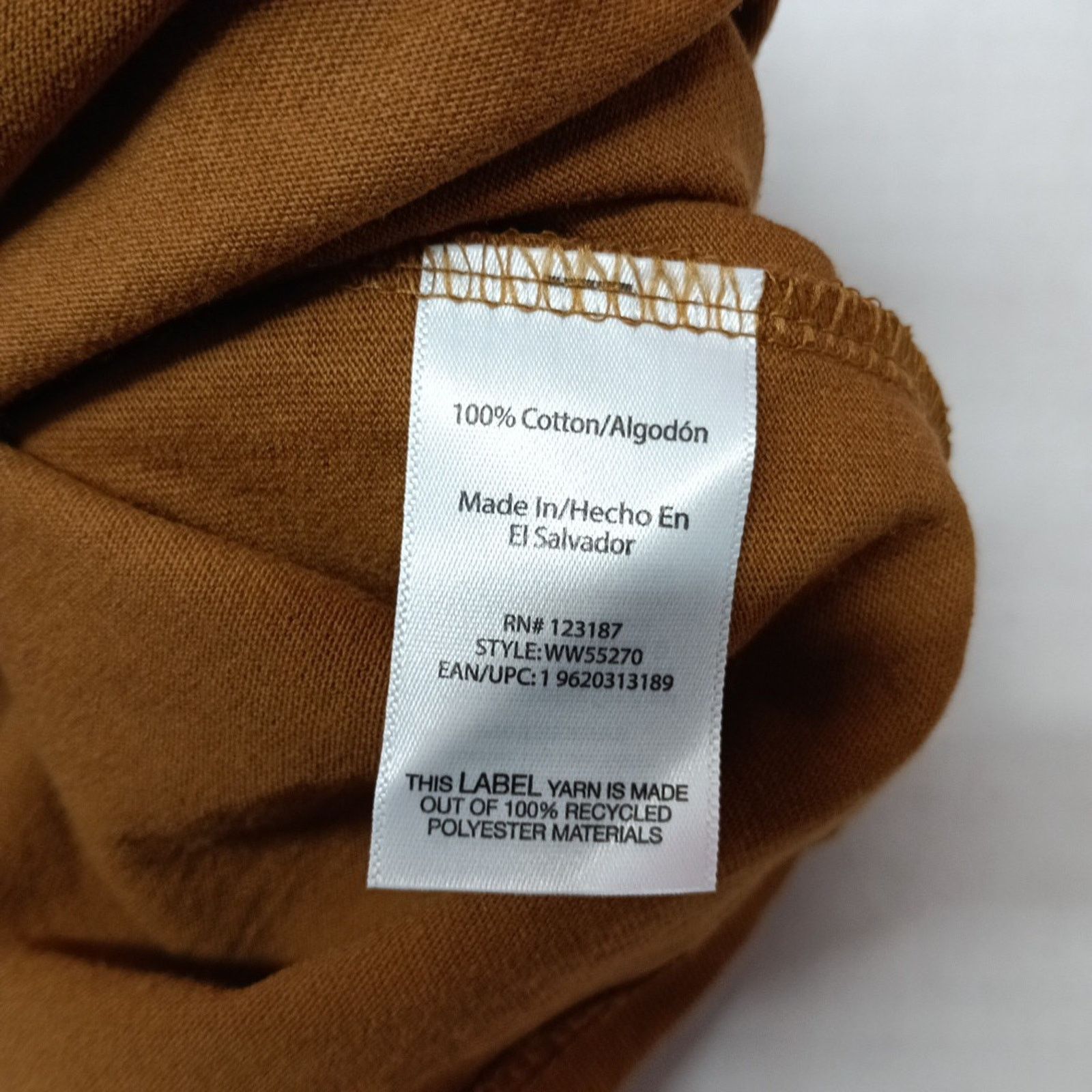 Wrangler Wrangler Pen Pocket Tee Men's XL (46-48) Brown Relaxed Fit Size US XL / EU 56 / 4 - 8 Thumbnail