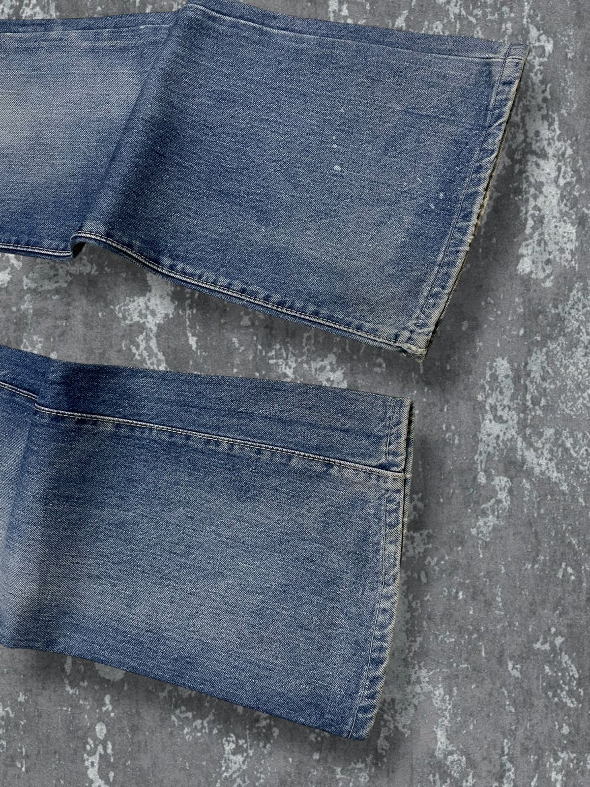 Big John Vintage Designer Big John Talon Zip Flared Distressed Denim Size US 28 / EU 44 - 5 Thumbnail