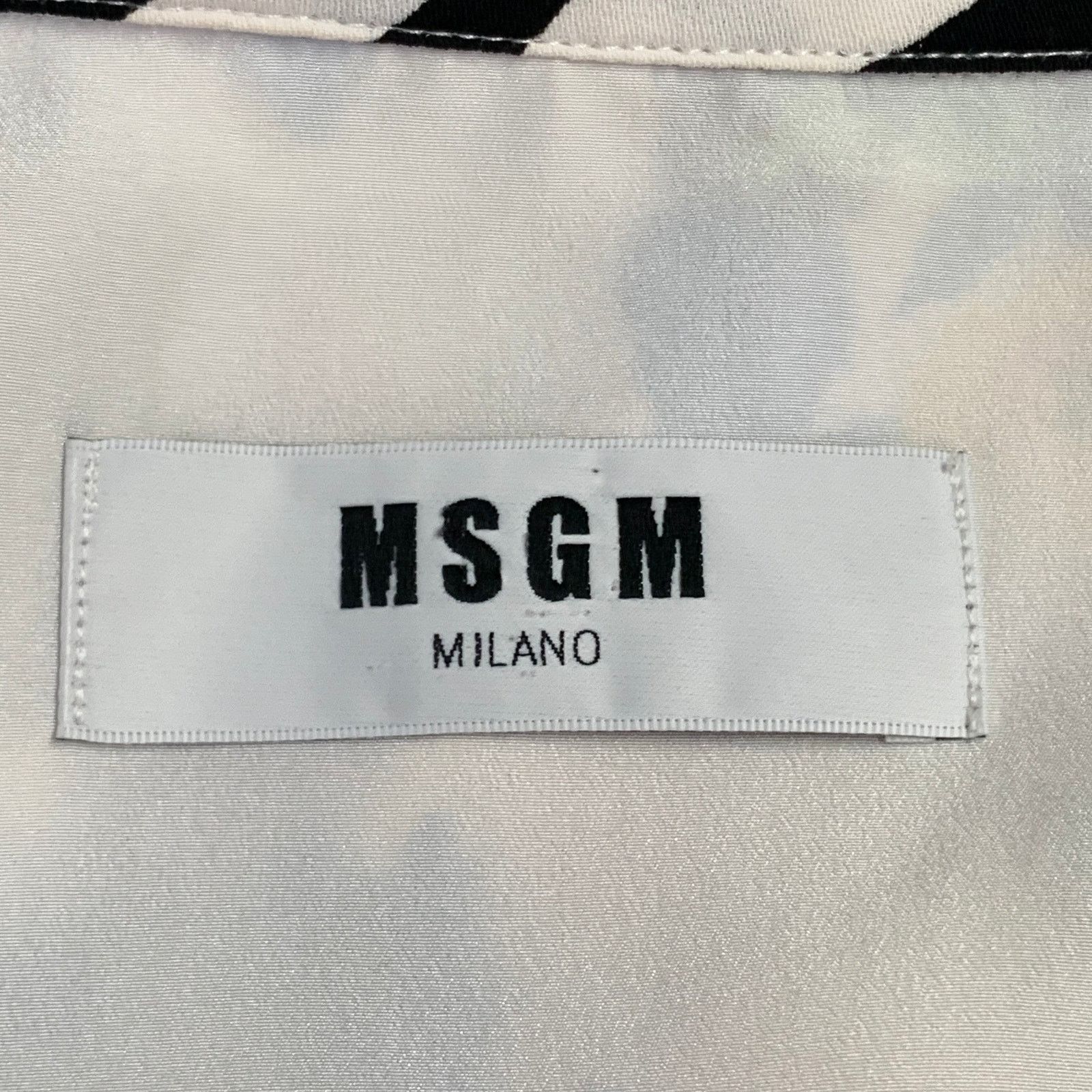 MSGM MSGM Polyester Viscose Nautical Stripe Button Up Shirt Size XL / US 12-14 / IT 48-50 - 8 Thumbnail