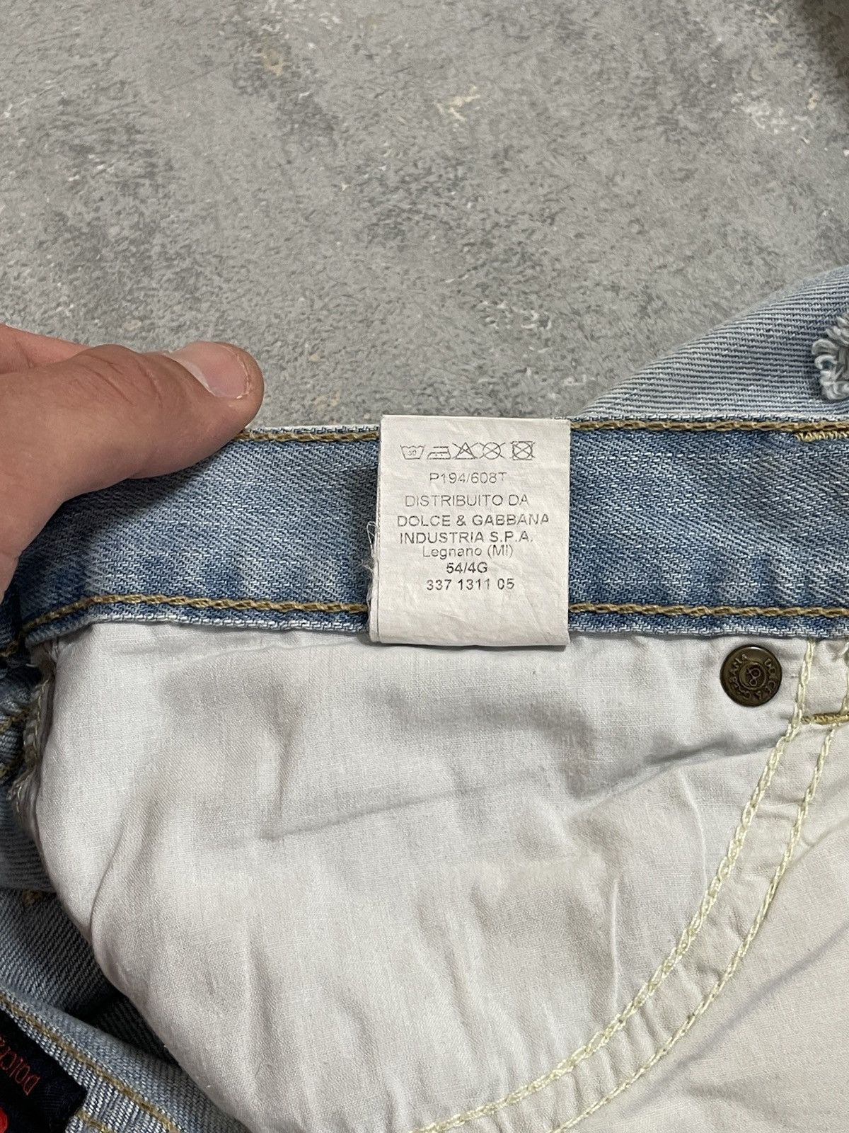 Dolce & Gabbana Vintage Dolce&Gabbana Y2K Archive Distressed Denim Jeans Size 30" / US 8 / IT 44 - 15 Thumbnail