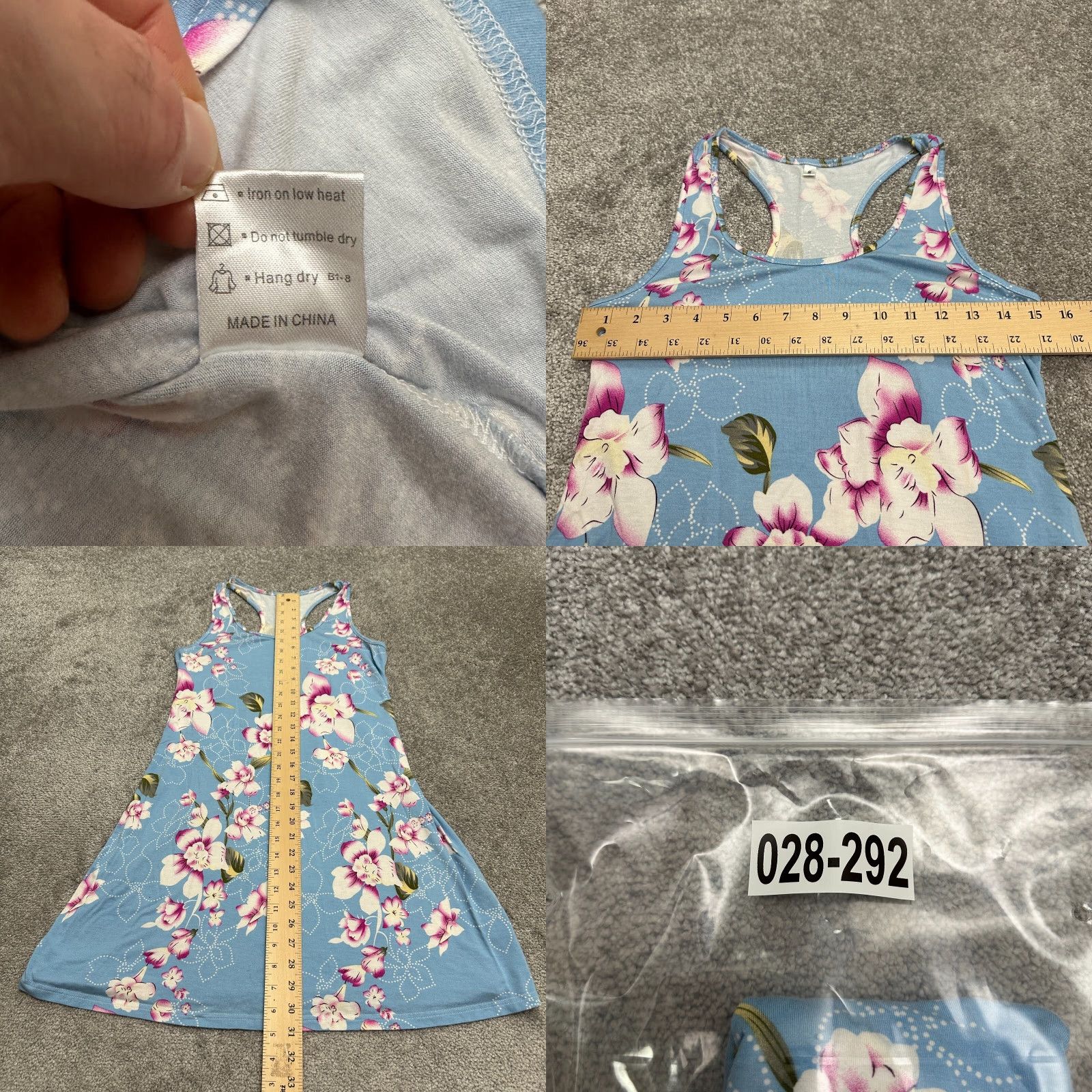 Vintage Unbranded Sundress Womens Small Blue Floral Halter Racerback Casual Summer Lightweight Knit Dress Size S / US 4 / IT 40 - 8 Thumbnail