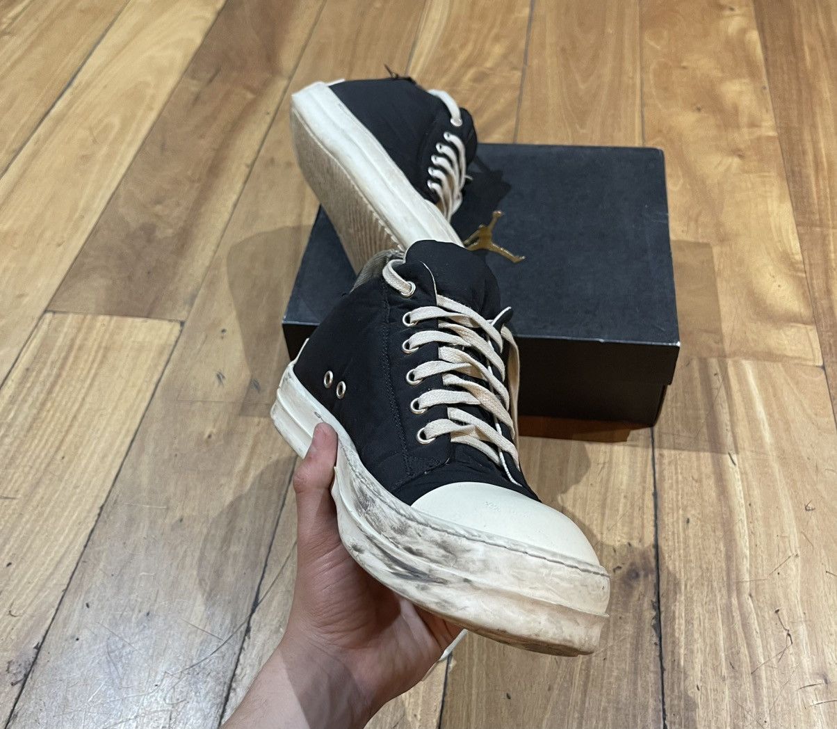 Rick Owens Drkshdw Black Rick owens low shoes Drkshdw Opium 39-41EUR LUXURY Size US 7 / EU 40 - 5 Thumbnail