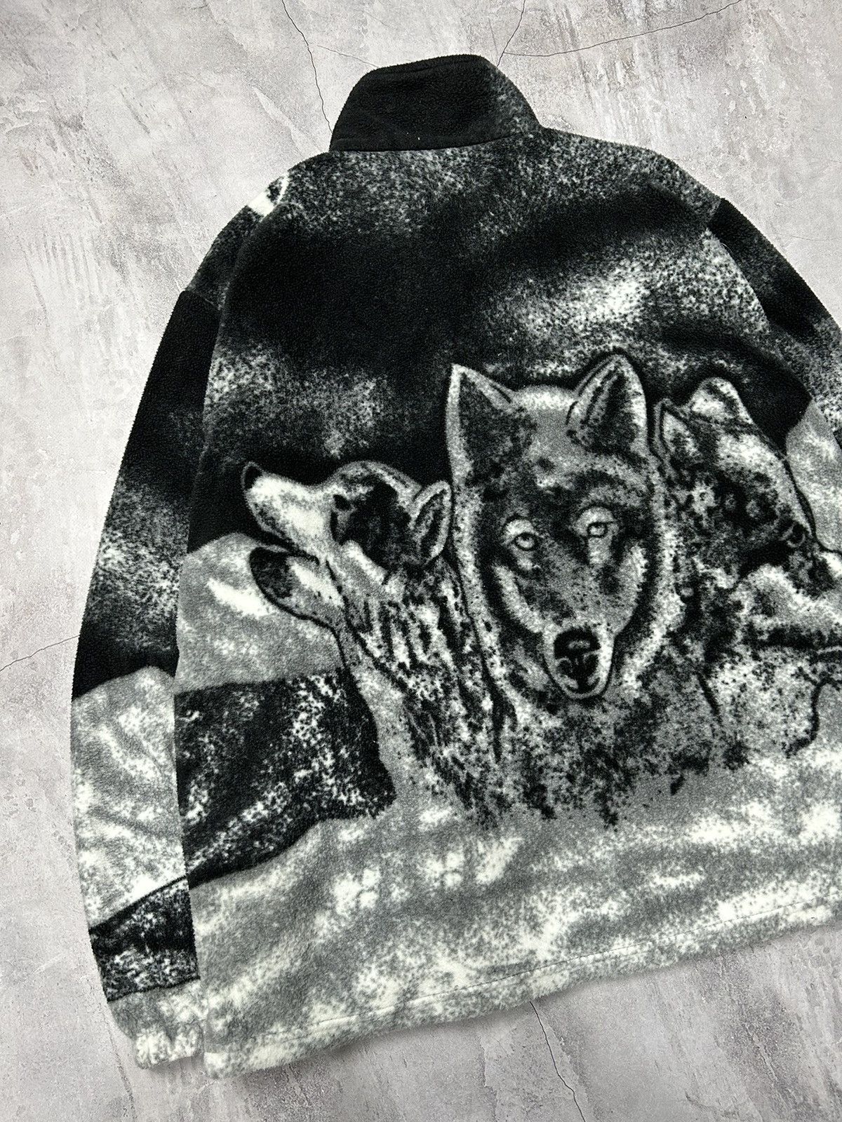 The Mountain Vintage Light Jacket Wolf Fleece Windbreakers Zip 90s Size US M / EU 48-50 / 2 - 5 Thumbnail