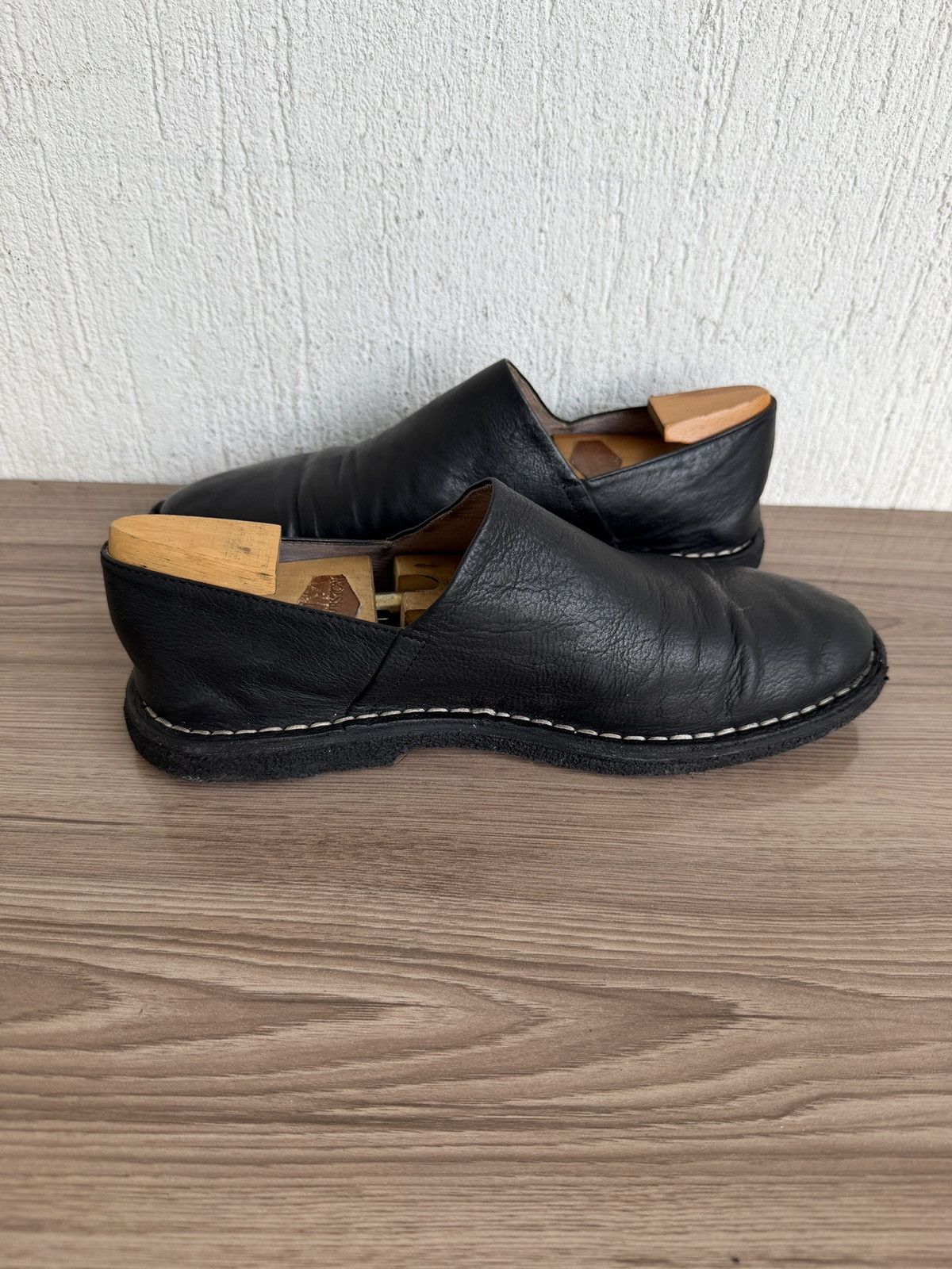 Ann Demeulemeester Leather mules clogs loafer with creep sole Size US 8 / EU 41 - 9 Thumbnail