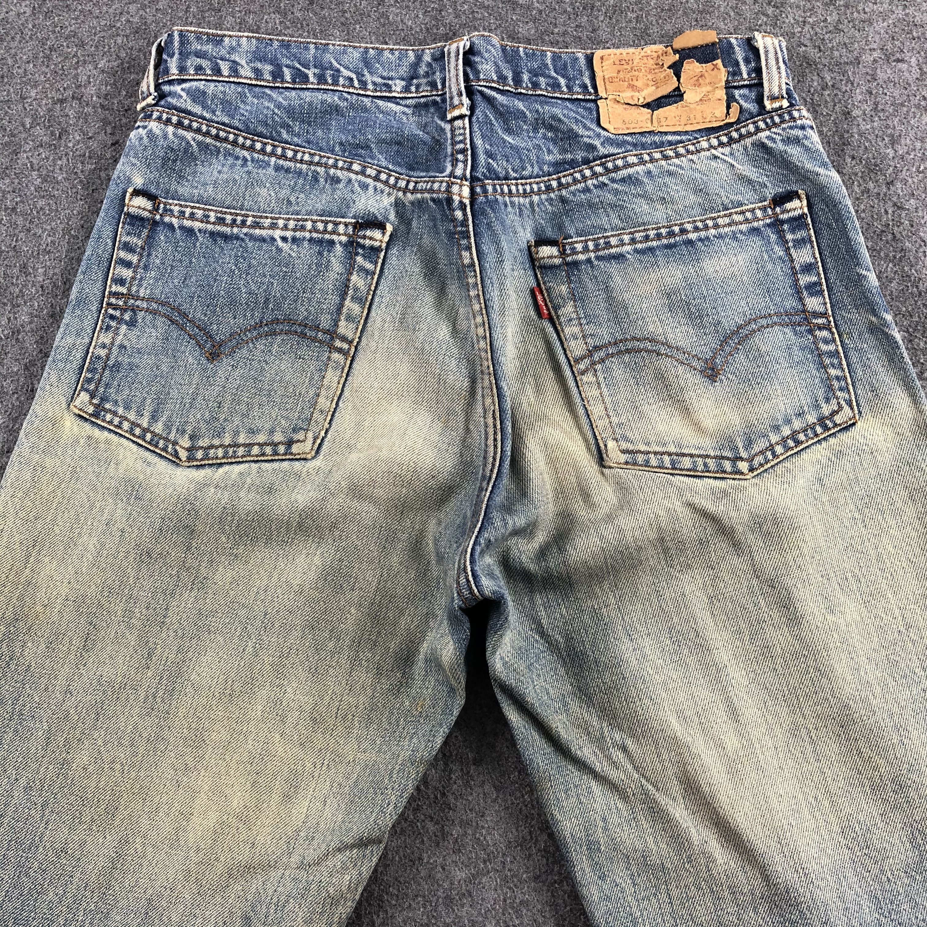 Levi's 90s Vintage Light Wash Levis 603 Jeans-J1893 Size US 31 - 4 Thumbnail