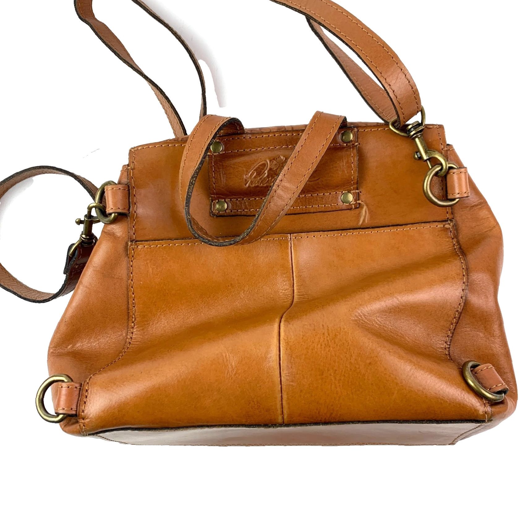Patricia Nash Patricia Nash Tooled Leather Crossbody Purse Flap Handbag Crossbody Bag Brown 9.75in 9.25in Medium Floral Women Size ONE SIZE - 7 Thumbnail