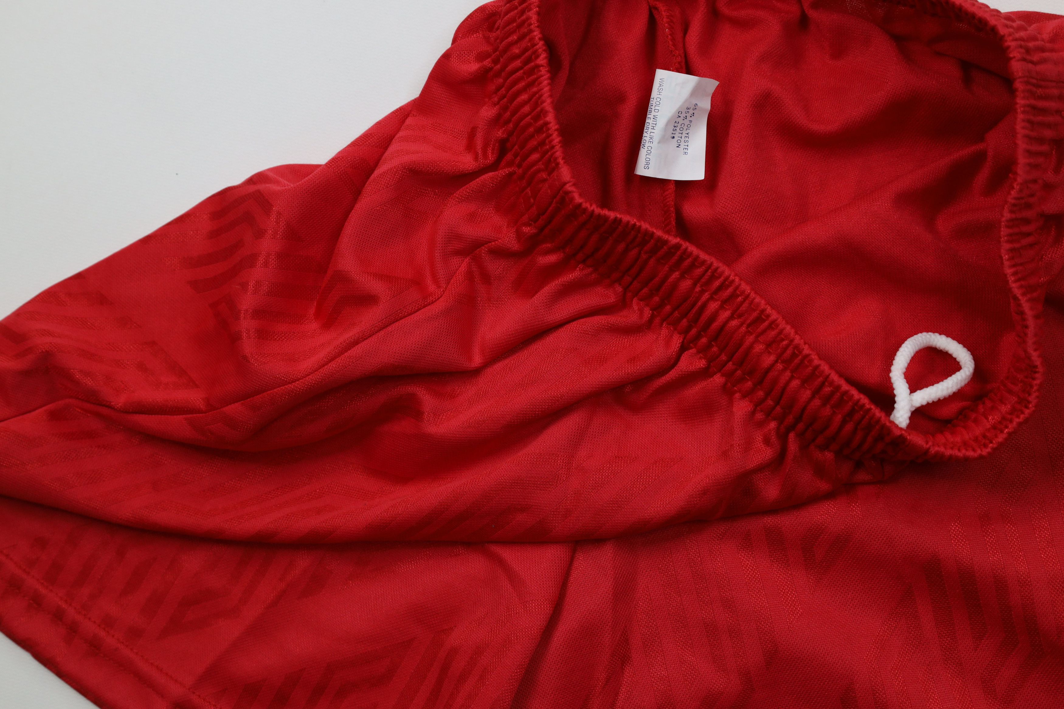 Vintage Vintage 90s Streetwear Soccer Shorts Red Polyester USA Size US 30 / EU 46 - 5 Thumbnail