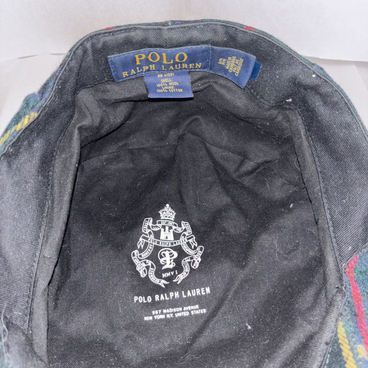 Polo Ralph Lauren Rare vintage Polo Ralph Lauren wool plaid flat cap Size ONE SIZE - 7 Thumbnail