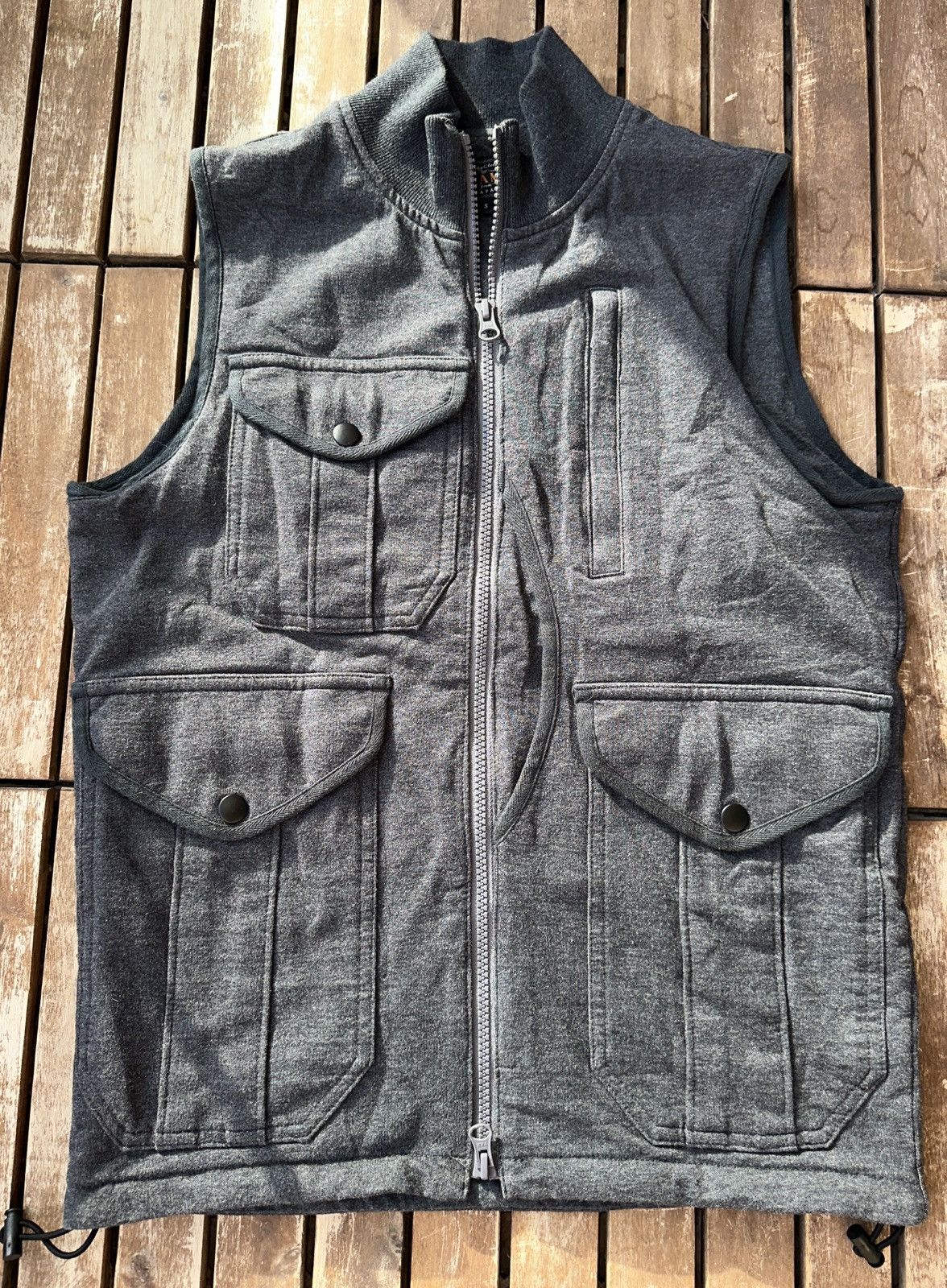 Beams Japan Beams Multi-Pocket Utility Vest – Grey (Size S) Size US S / EU 44-46 / 1 - 1 Thumbnail