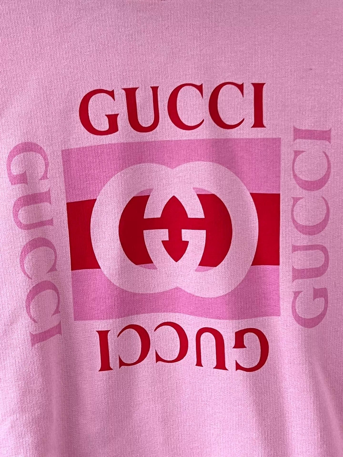 Gucci Gucci Women's Pink Logo Crewneck Sweatshirt M Size M / US 6-8 / IT 42-44 - 4 Thumbnail