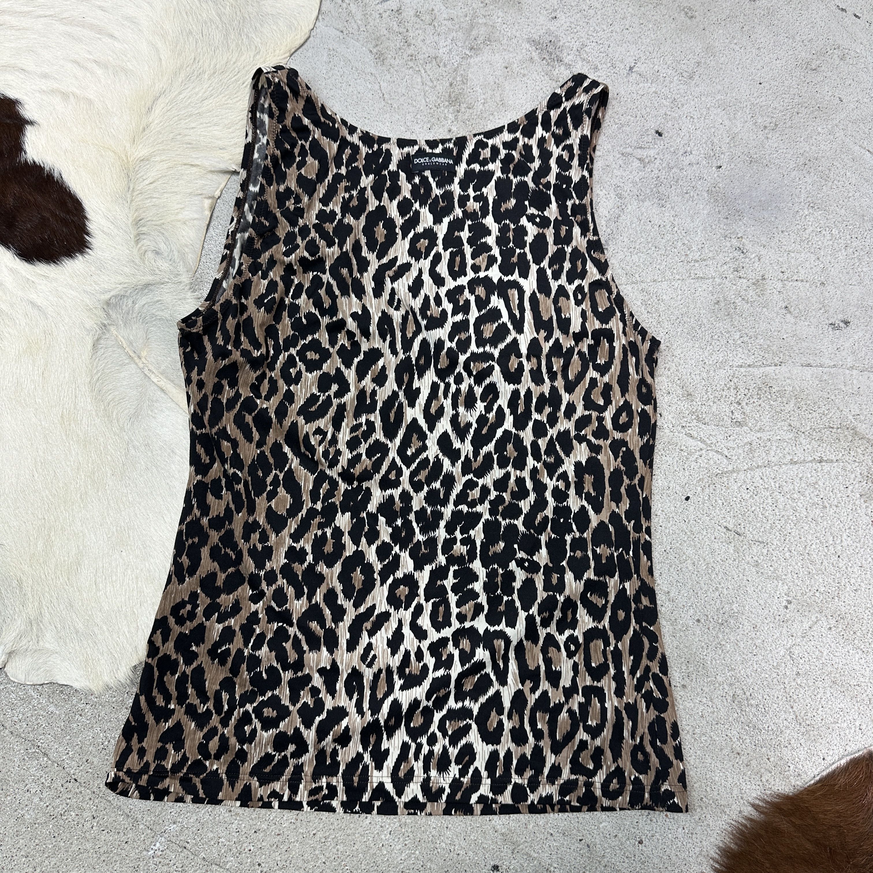 Dolce & Gabbana Vintage Avant Garde Old Money Dolce&Gabbana Cheetah Top Y2K Size S / US 4 / IT 40 - 4 Thumbnail
