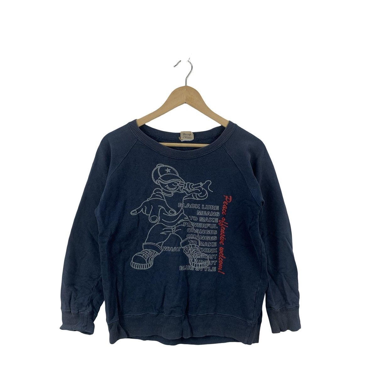 Vintage Vintage HIP HOP GRAPHIC Crewneck Sweatshirt Streetwear Size US S / EU 44-46 / 1 - 4 Thumbnail