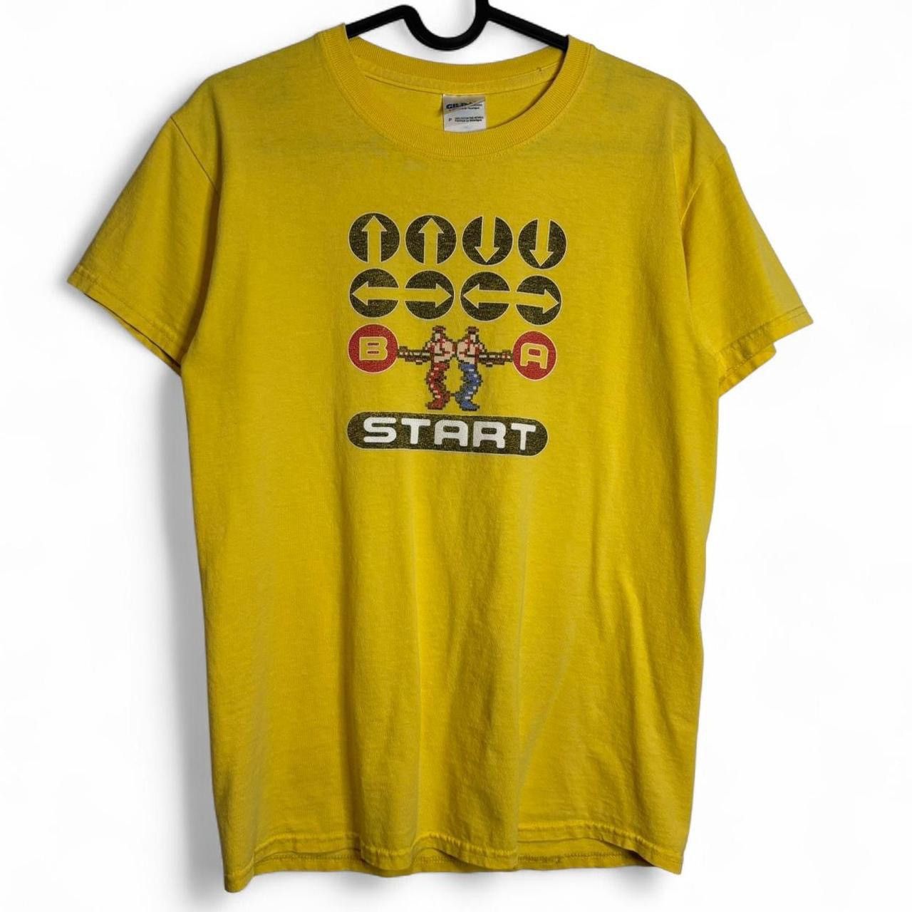 Gildan Vintage Contra Konami Code Yellow Graphic Tee - S Size US S / EU 44-46 / 1 - 1 Thumbnail