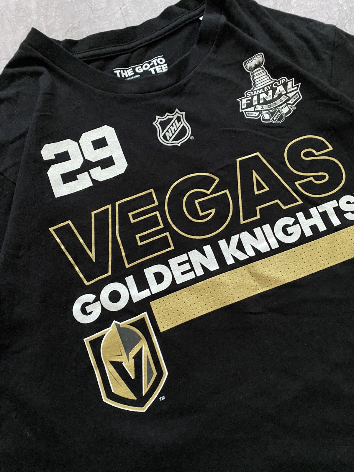 Adidas × Vintage Adidas NHL Las Vegas Golden Knights Fluery #29 T- Shirt Size US M / EU 48-50 / 2 - 6 Thumbnail