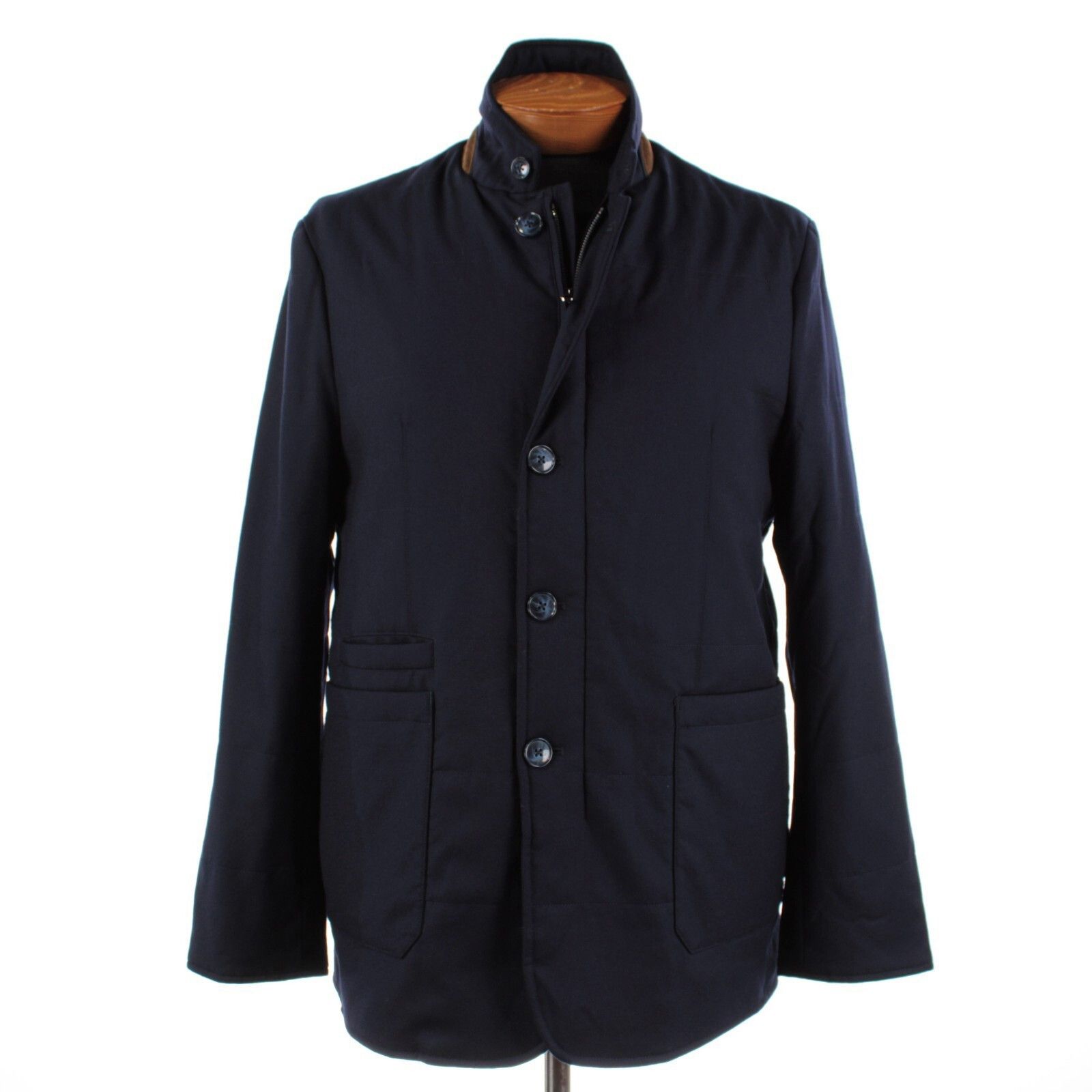 Zanella Zanella Coat Size XL US In Blue Wool Size US XL / EU 56 / 4 - 1 Thumbnail