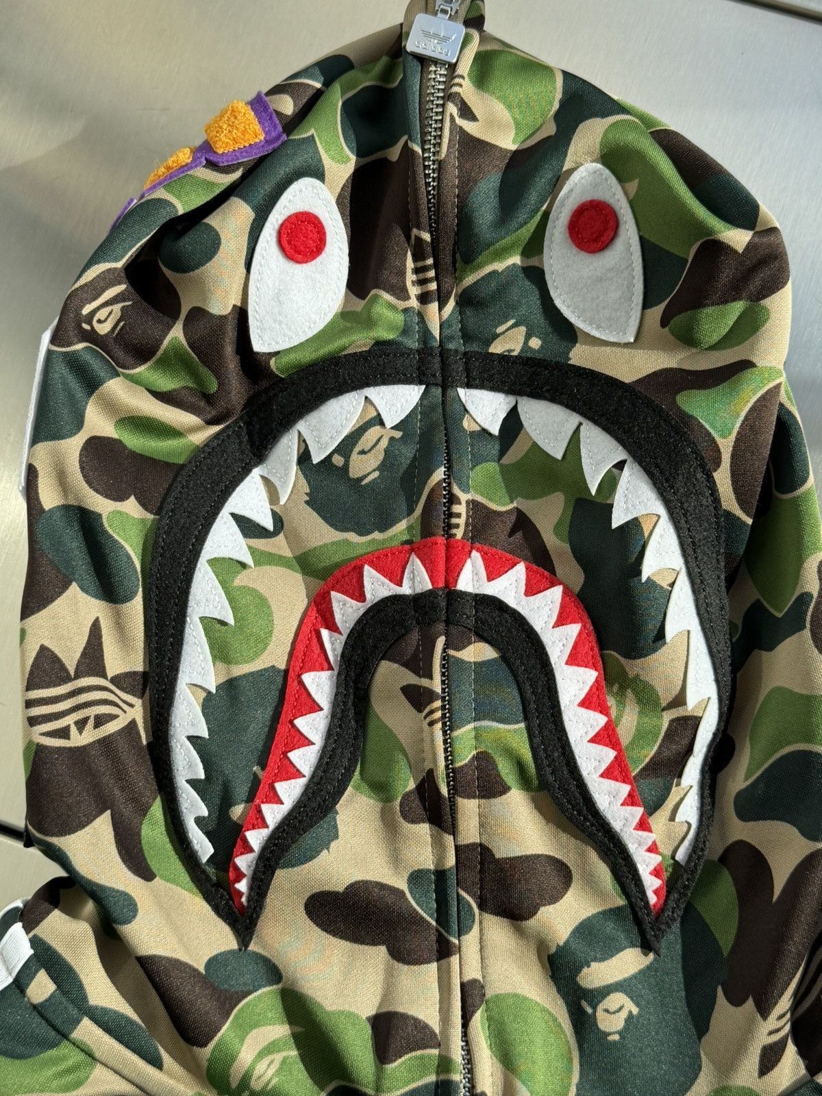 Adidas × Bape KF4916 Men’s XL adidas X BAPE® SS26 SHARK TRACK HOODIE Size US XL / EU 56 / 4 - 1 Thumbnail