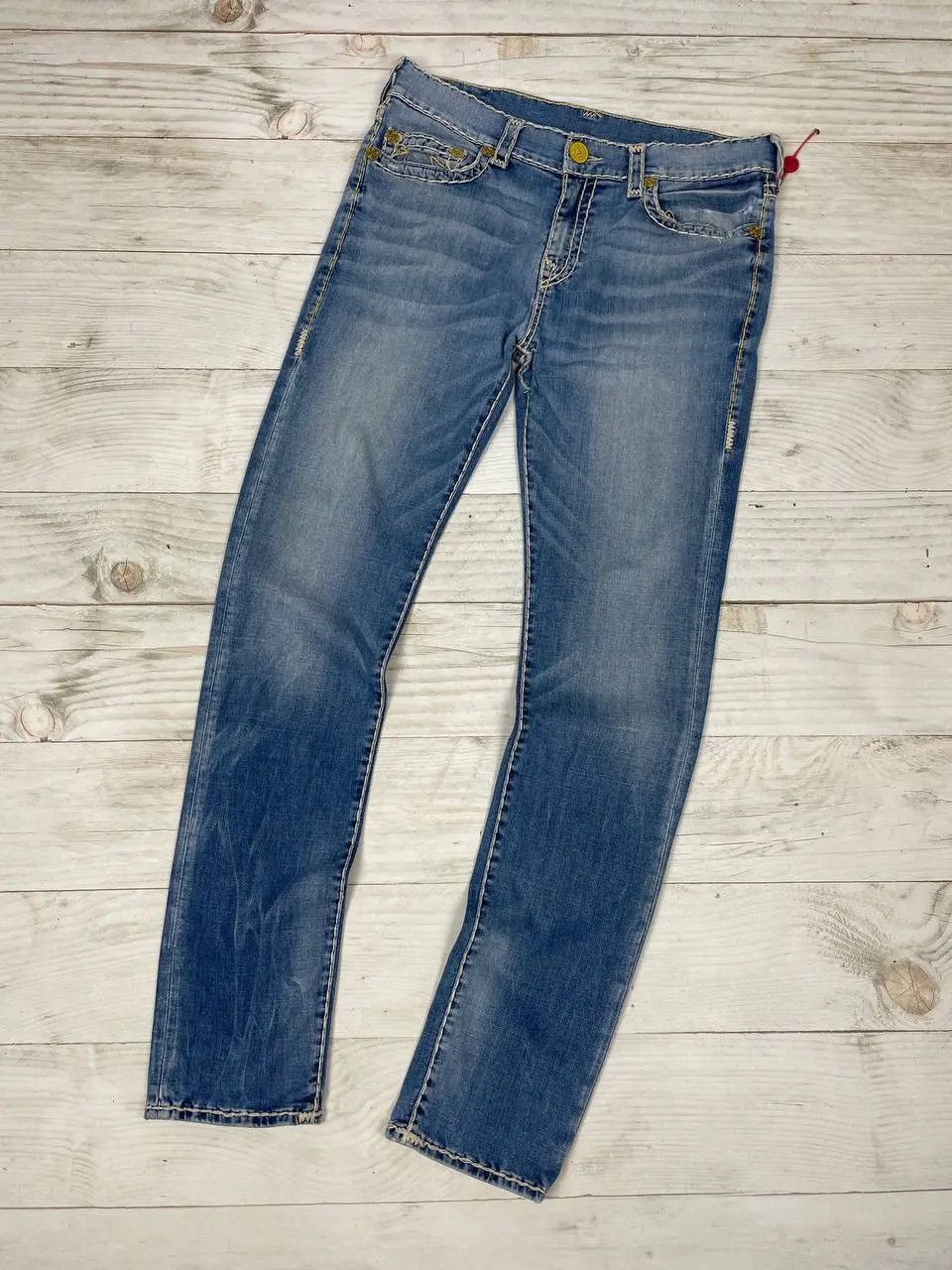 True Religion True Religion Rocco Super T Relaxed Skinny Jeans Japan Size US 34 / EU 50 - 3 Thumbnail