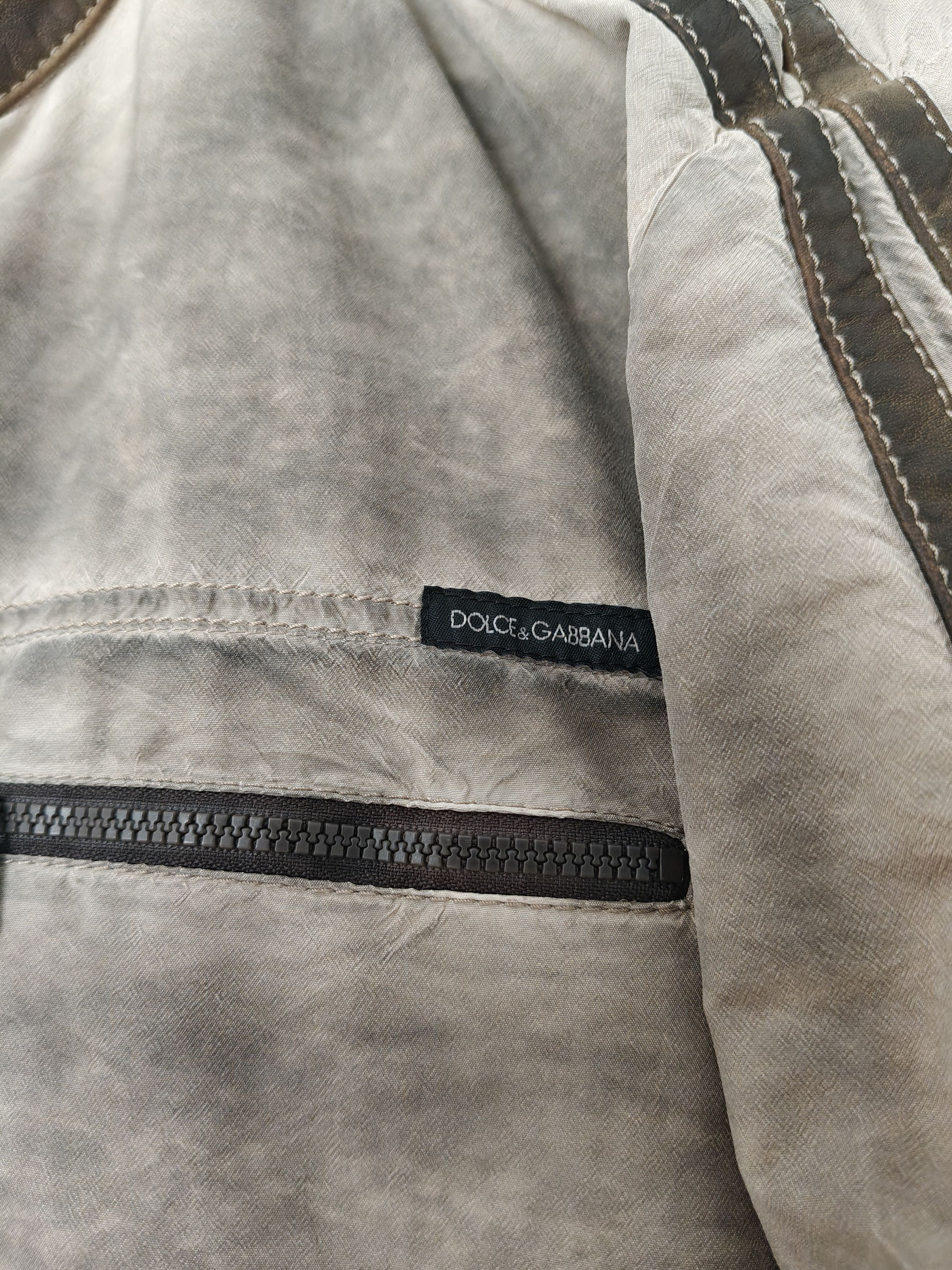 Dolce & Gabbana 2000s Dolce & Gabbana object aged dyed bomber jacket Size US M / EU 48-50 / 2 - 3 Thumbnail