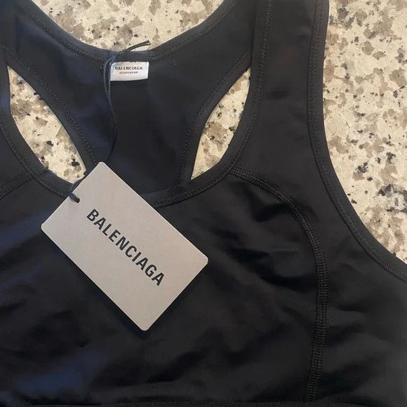 Balenciaga o1mt1gz0924 Size: M / Athletic Sports Bra in Black Size ONE SIZE - 3 Thumbnail