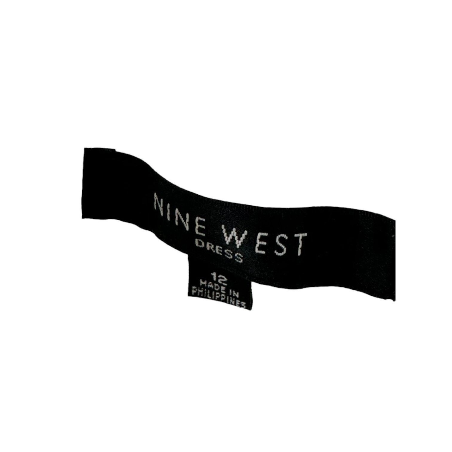 Nine West Nine West White Eyelet Surplice Fit & Flare Dress 12 Size XL / US 12-14 / IT 48-50 - 6 Thumbnail
