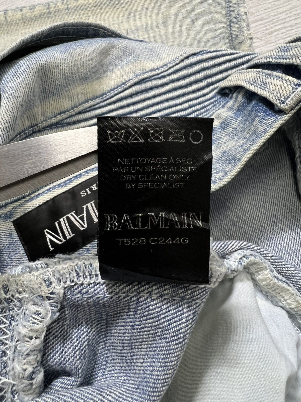 Balmain Balmain - Distressed Knee Biker Jeans Size US 30 / EU 46 - 17 Thumbnail
