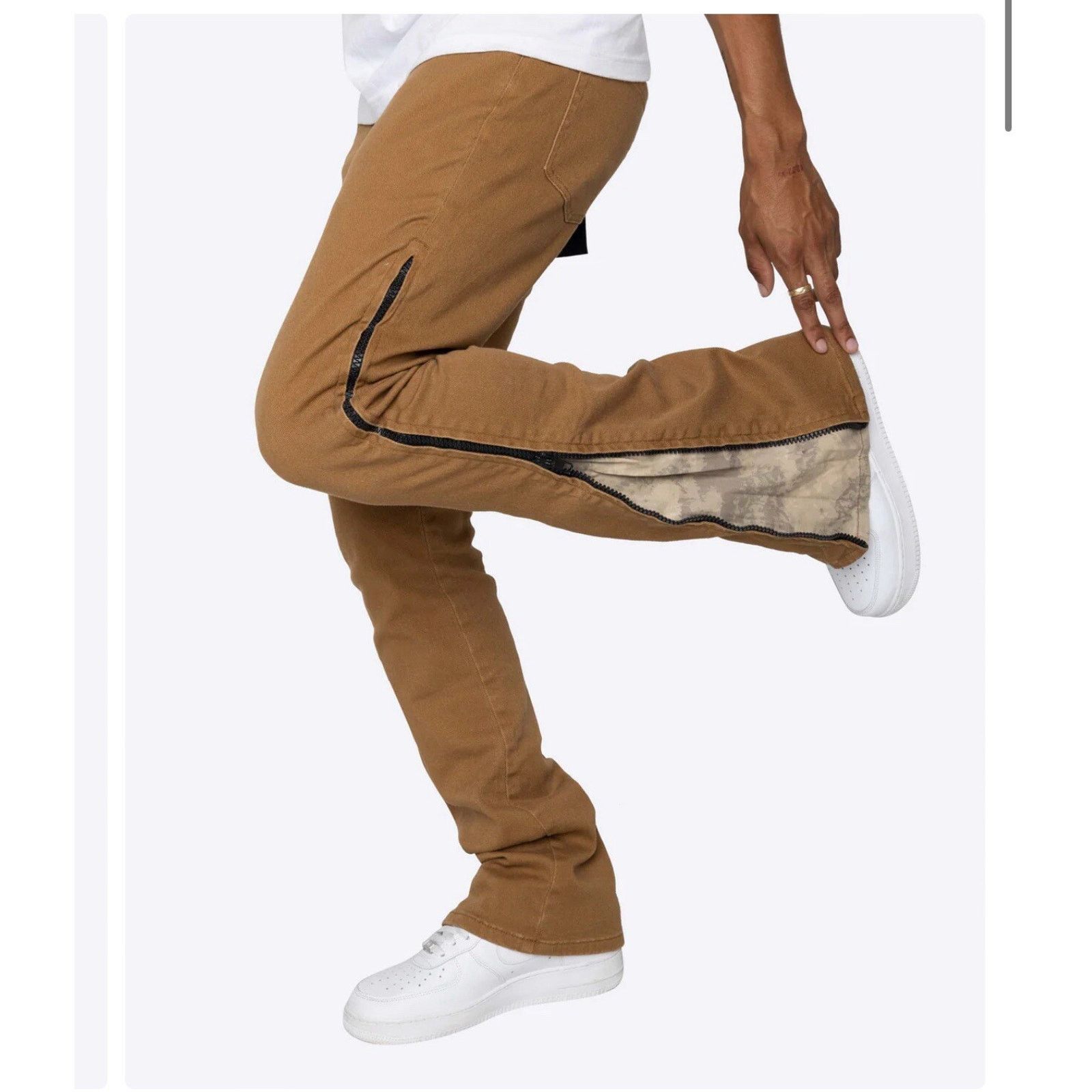 EPTM. EPTM HAVOC FLARE PANTS-TAN Size 32 M Size US 32 / EU 48 - 1 Thumbnail