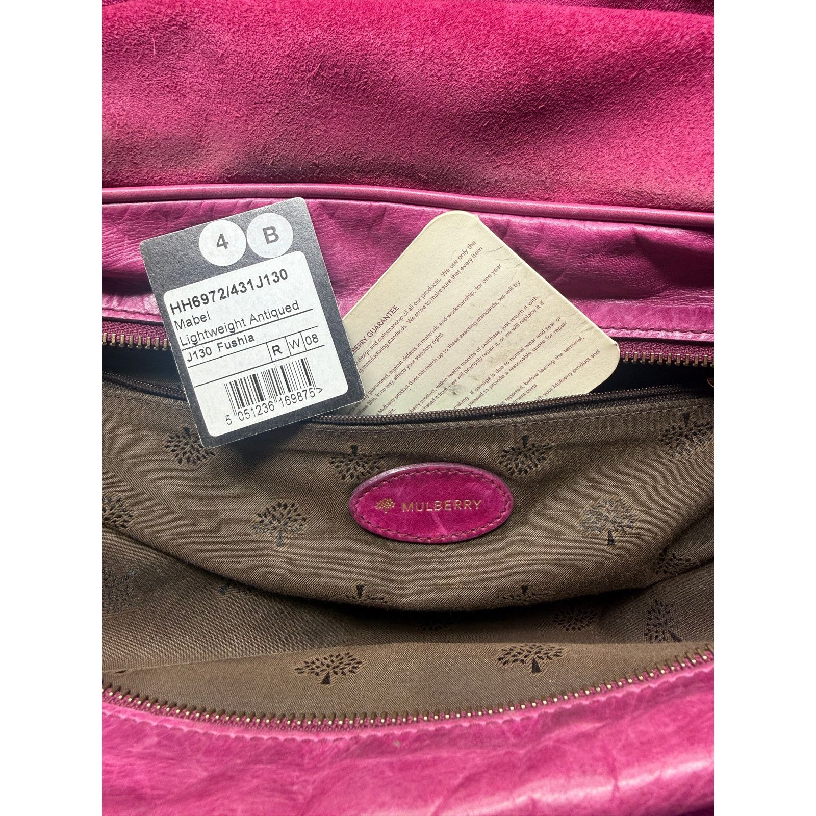 Mulberry Mulberry Mabel Pink Antiqued Leather Satchel Shoulder Bag Size ONE SIZE - 2 Thumbnail