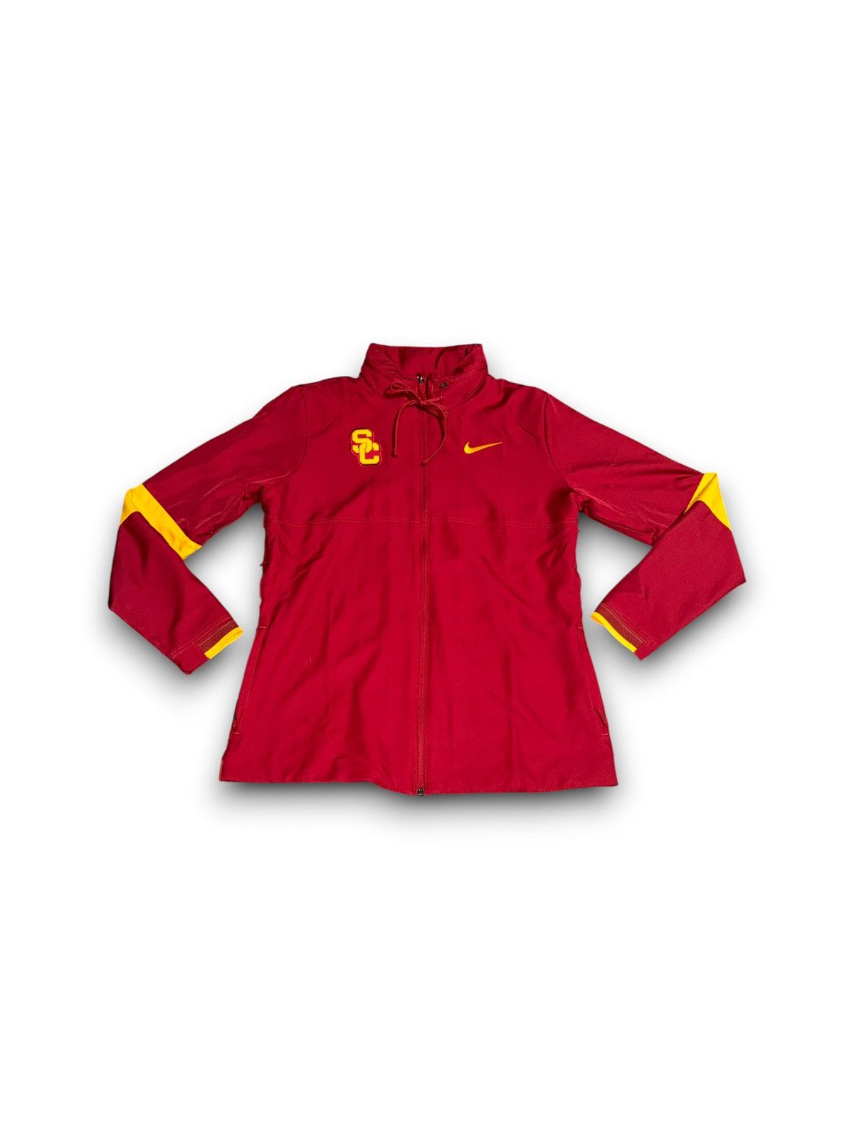 Nike USC Trojans Nike dri-fit full zip track jacket women’s large Size L / US 10 / IT 46 - 1 Thumbnail