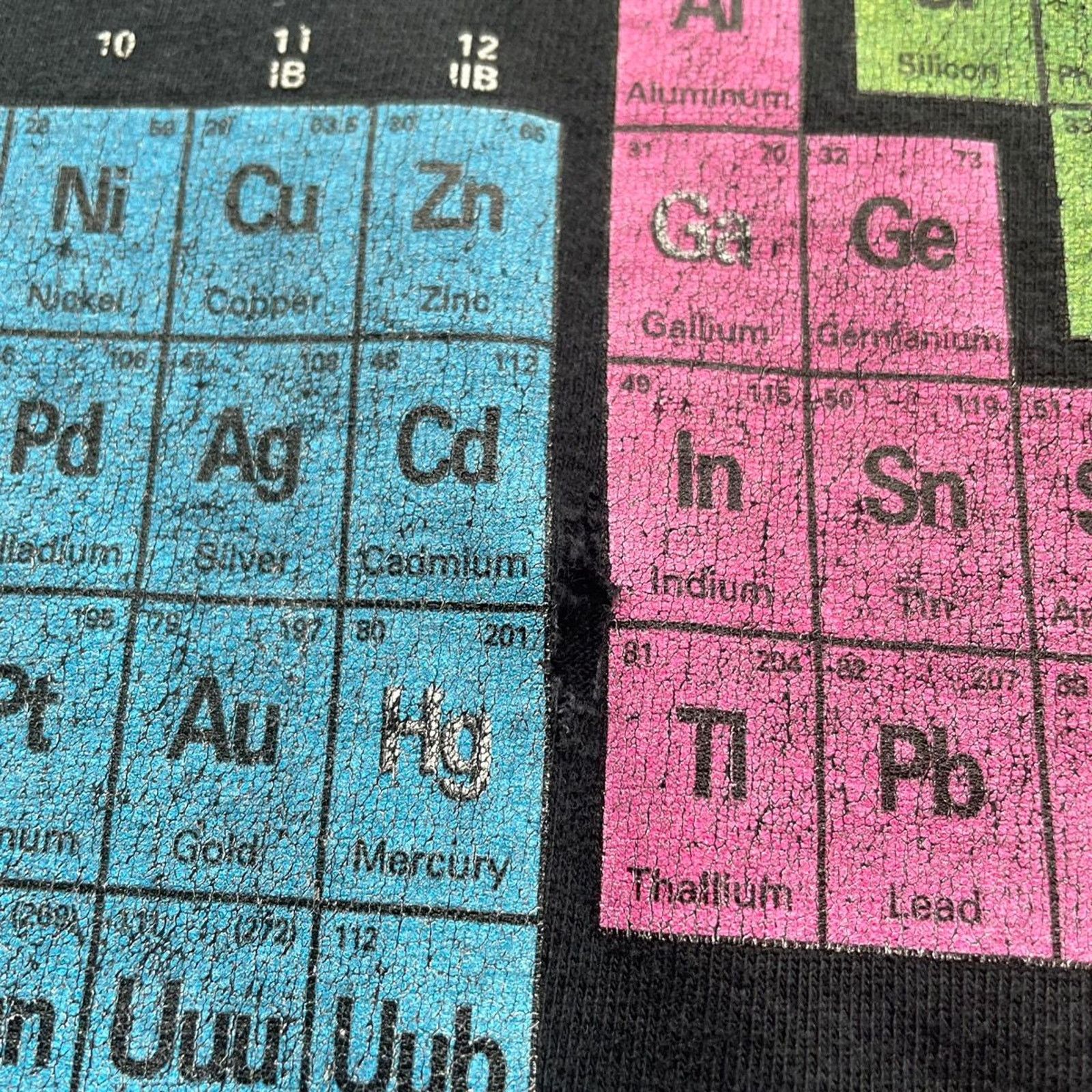 Arts & Science Vintage Y2K Periodic Tables Science Art T Shirt Medium Rare Size US M / EU 48-50 / 2 - 3 Thumbnail