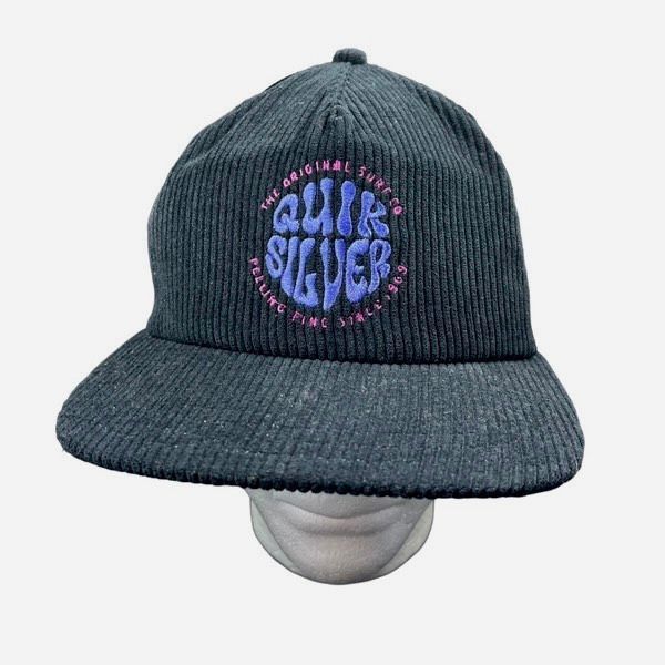 Quiksilver Quiksilver black corduroy snapback trucker hat Size ONE SIZE - 1 Thumbnail
