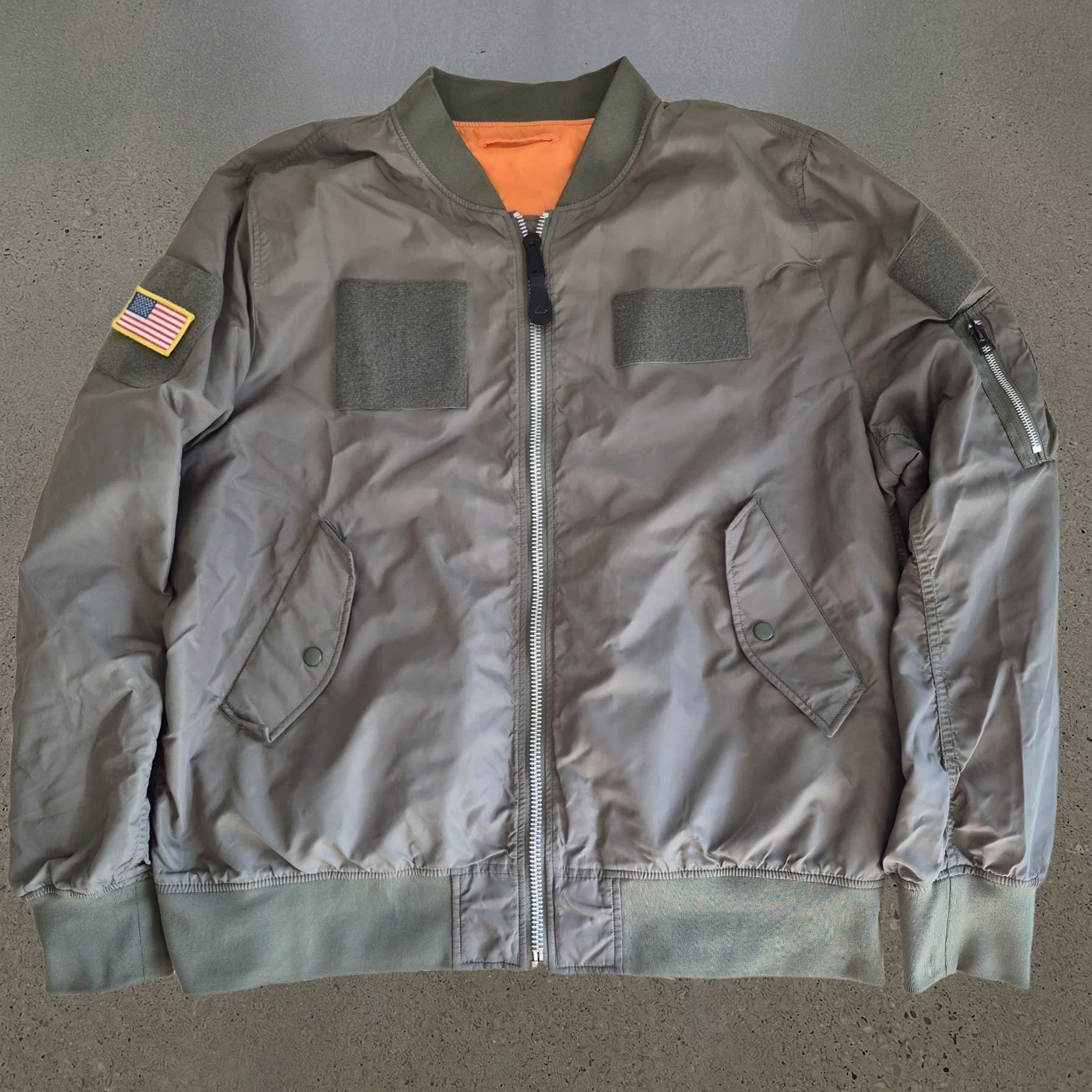 Alpha Industries ARCHIVE 90s MA-1 BOMBER JACKET BALENCIAGA STYLE