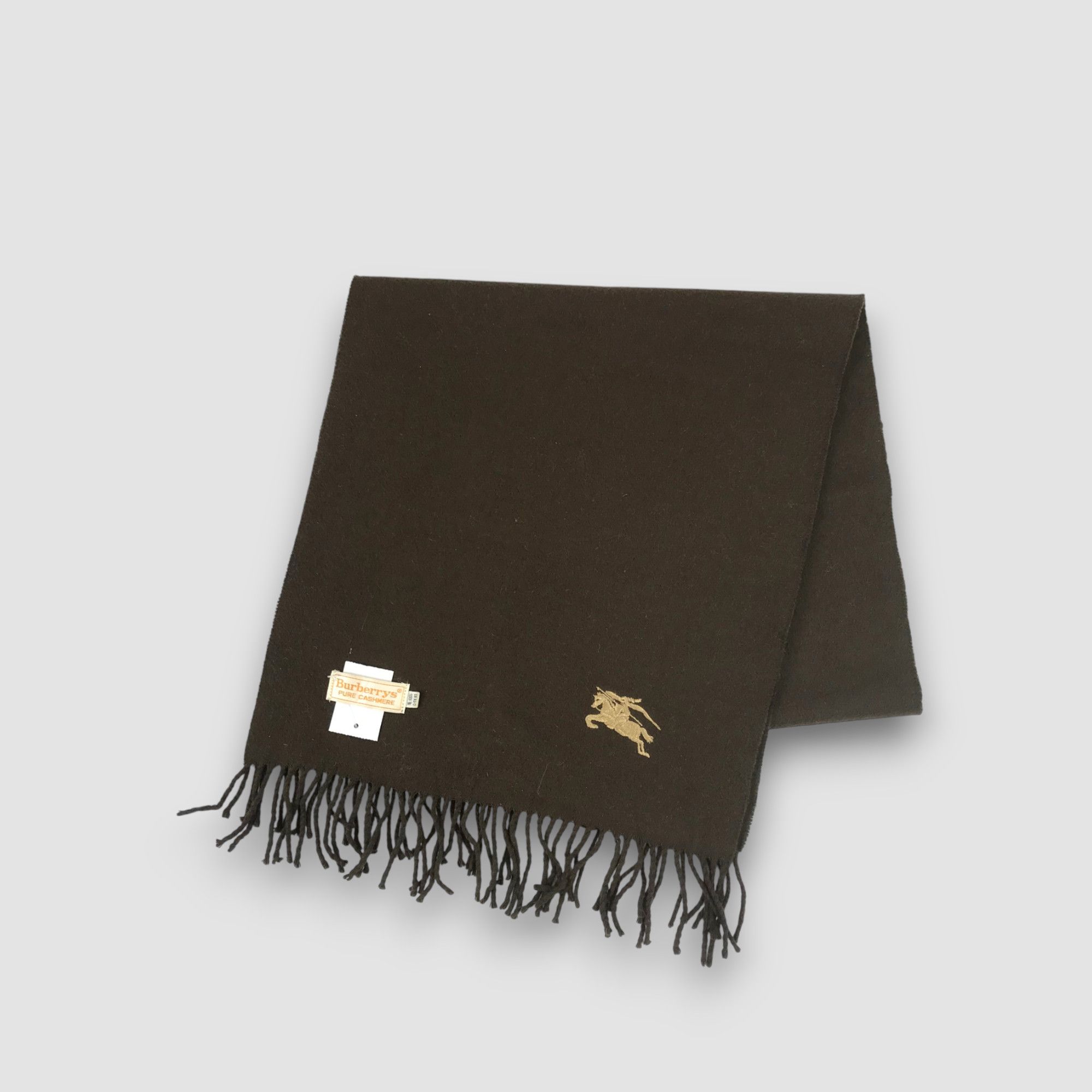 Burberry Vintage Burberry Scarf Wool Muffler Fringe Winter Scarves Size ONE SIZE - 1 Thumbnail